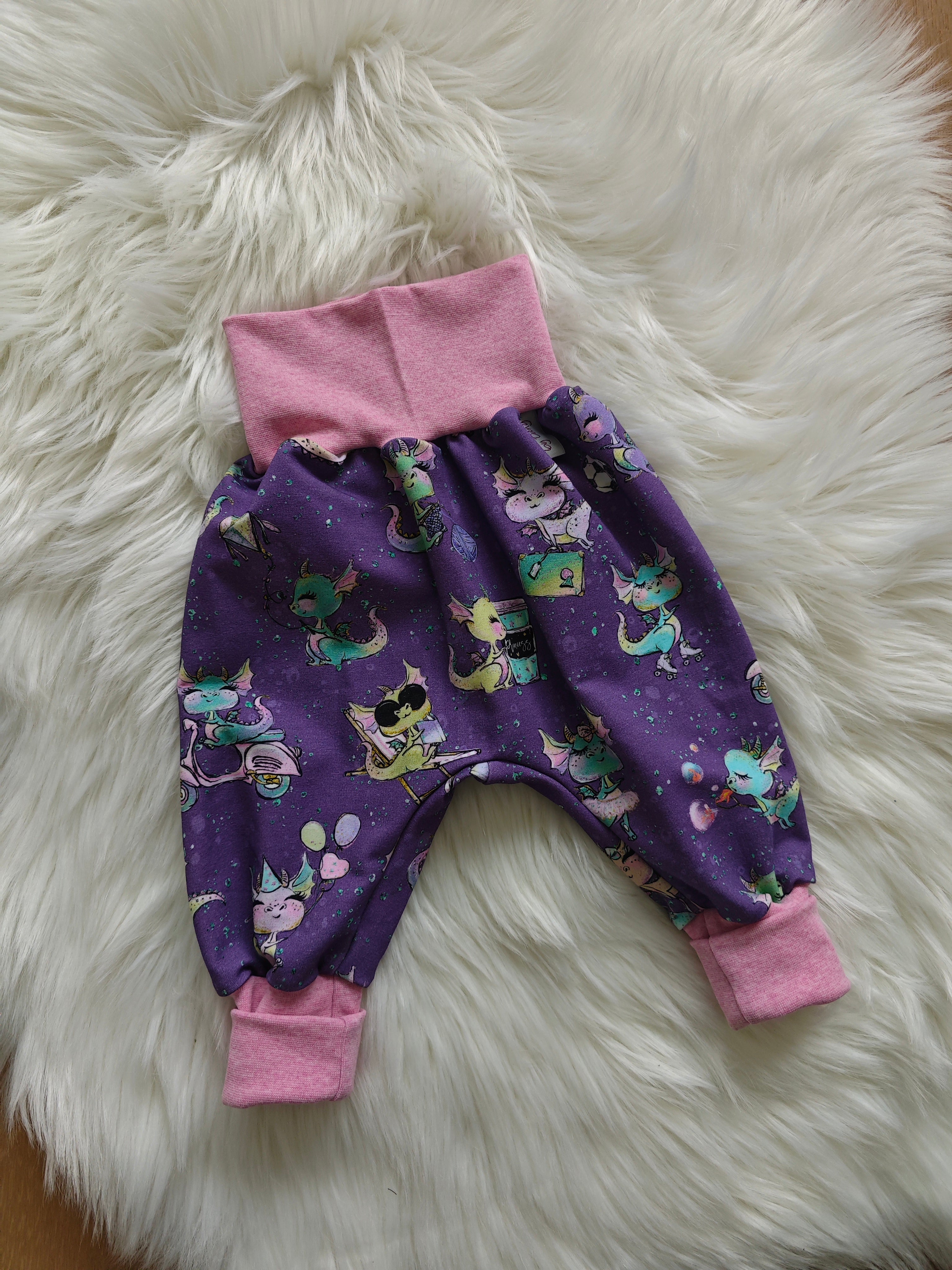 Pumphosen lang Drachengirl Violett 74/80