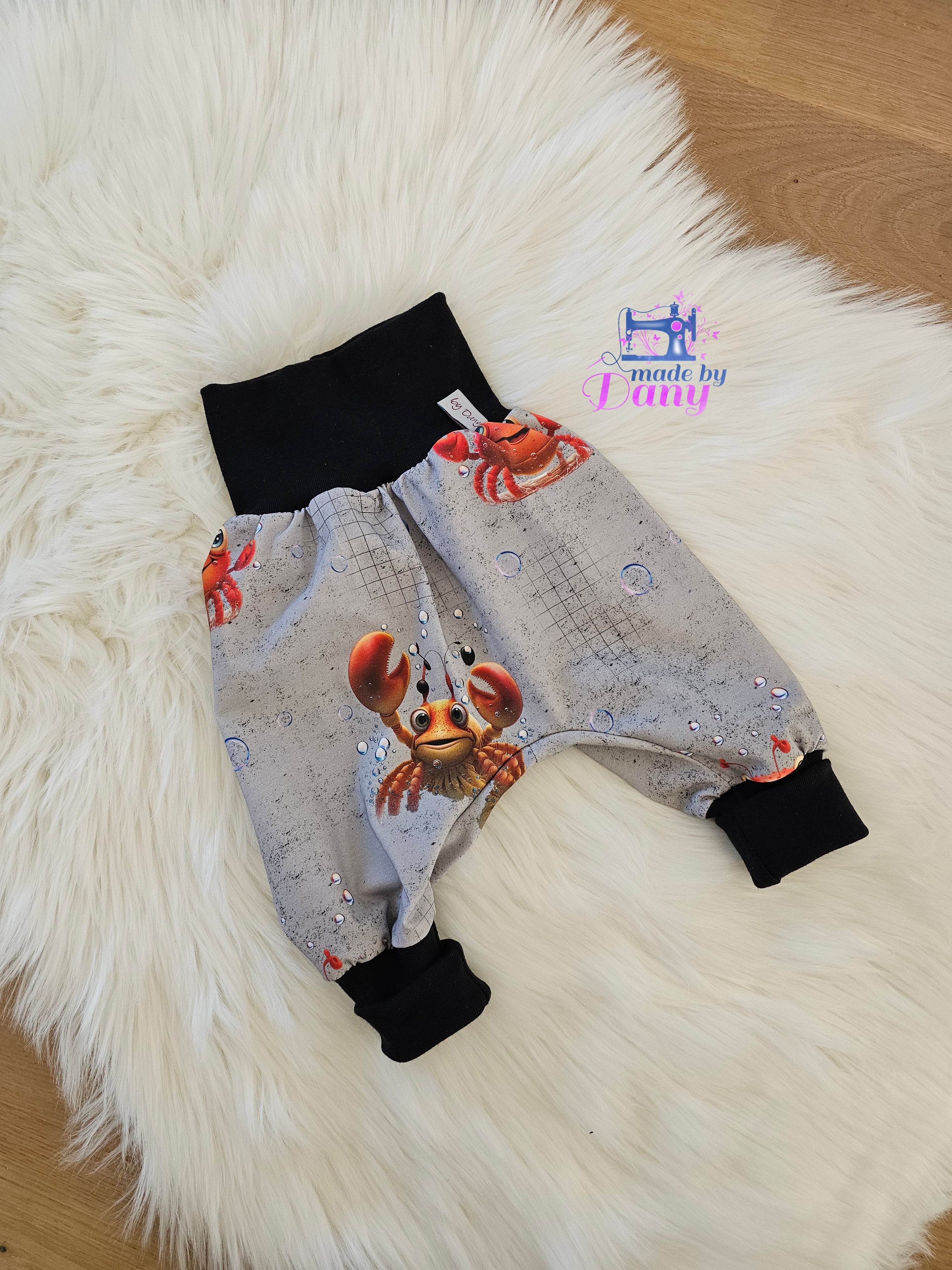 Pumphosen lang Krebse grau 62/68