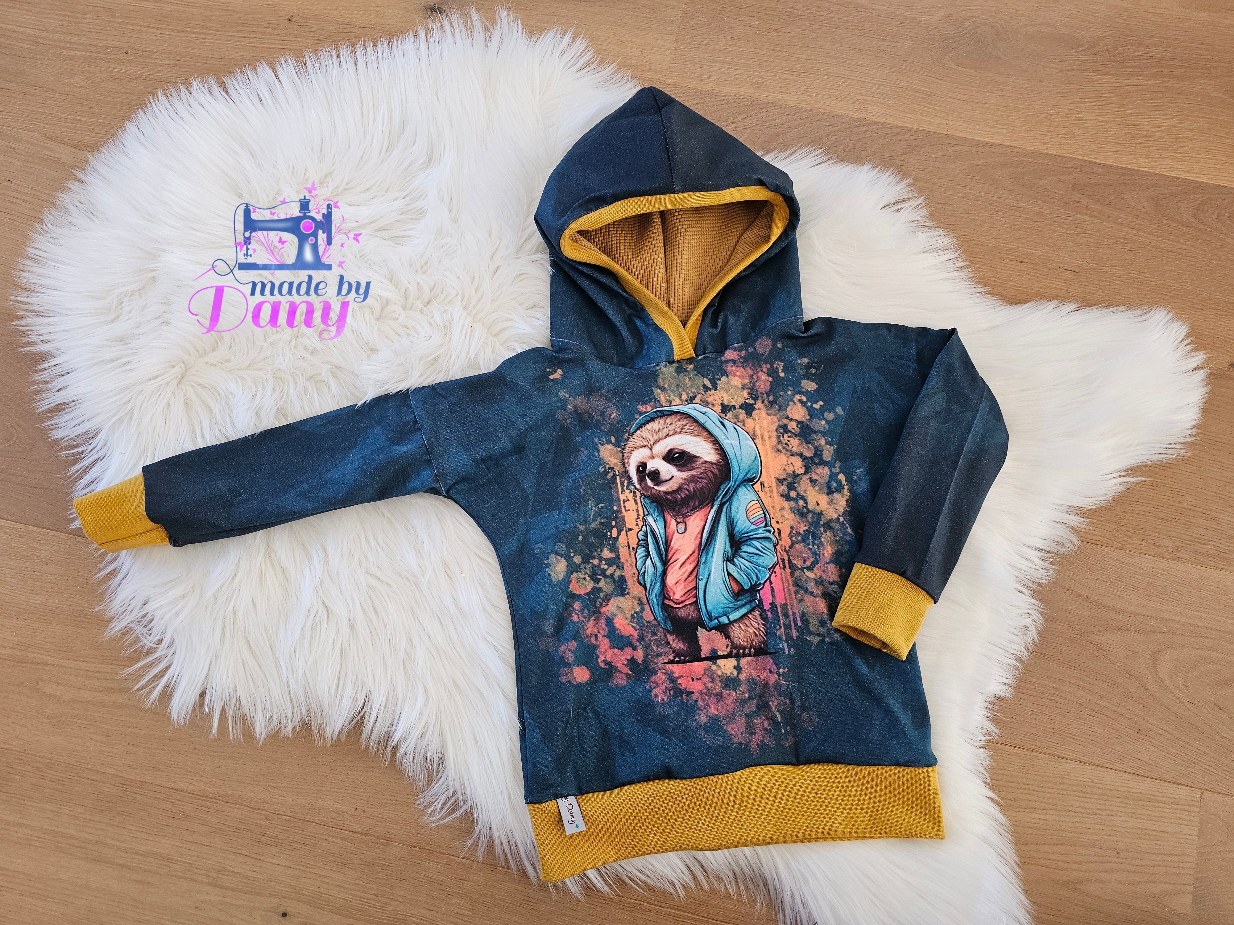 Kapuzenpullover cooles Faultier 104