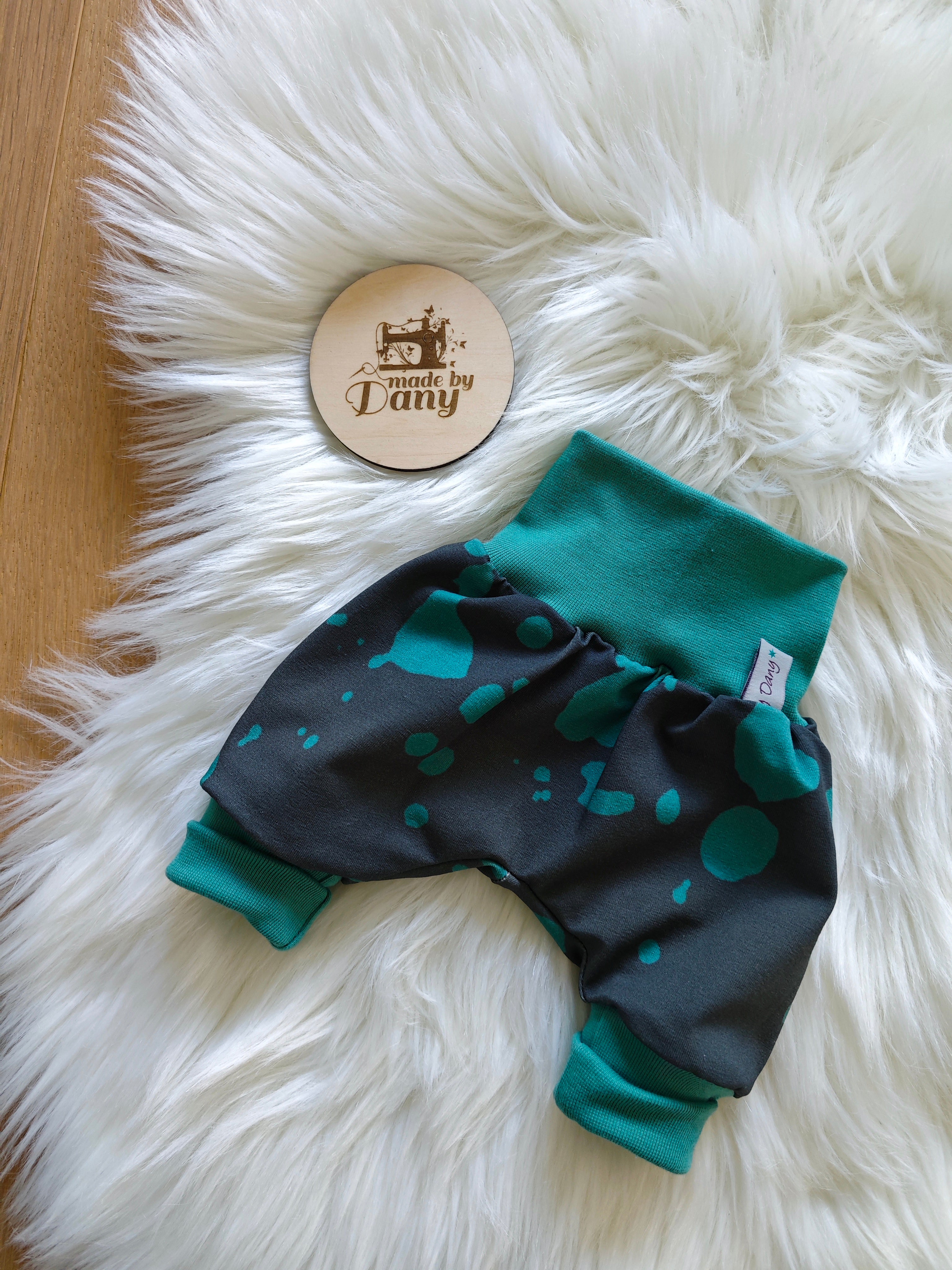 Pumphosen lang Farbkleckse 44