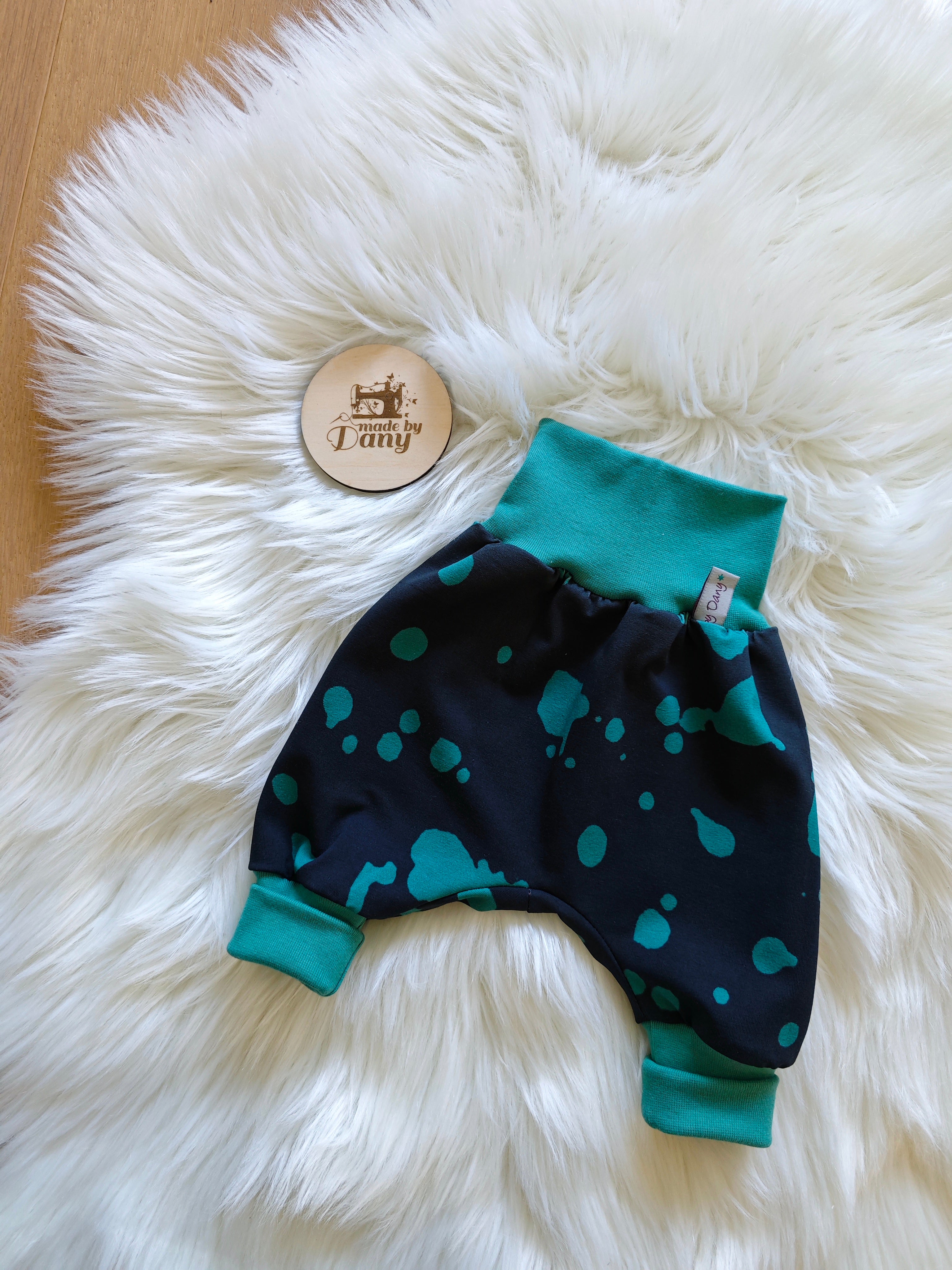 Pumphosen lang Farbkleckse 50/56