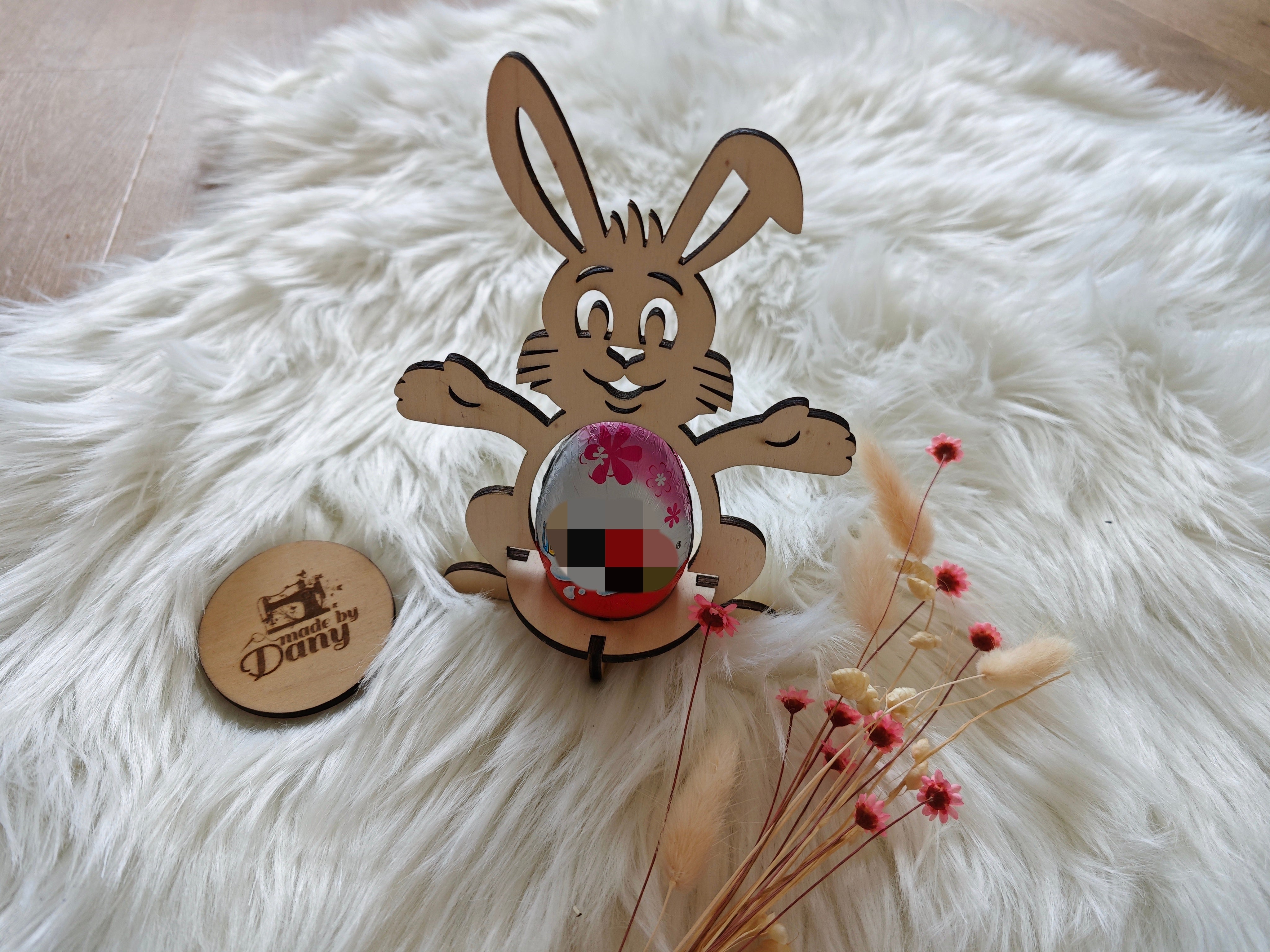 Überraschungs Ei Halter Hase ohne Name