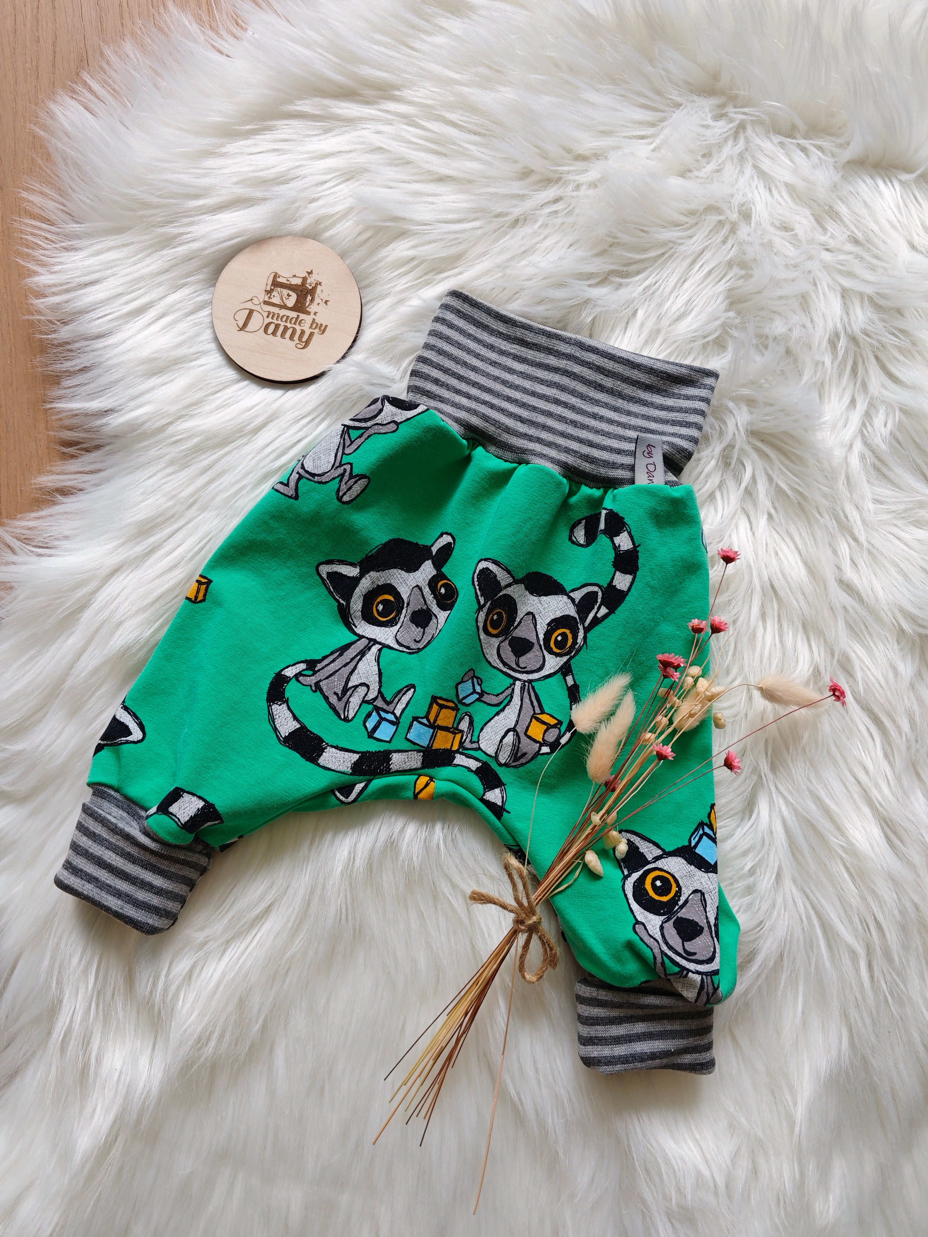 Pumphosen lang Lemuren 62/68