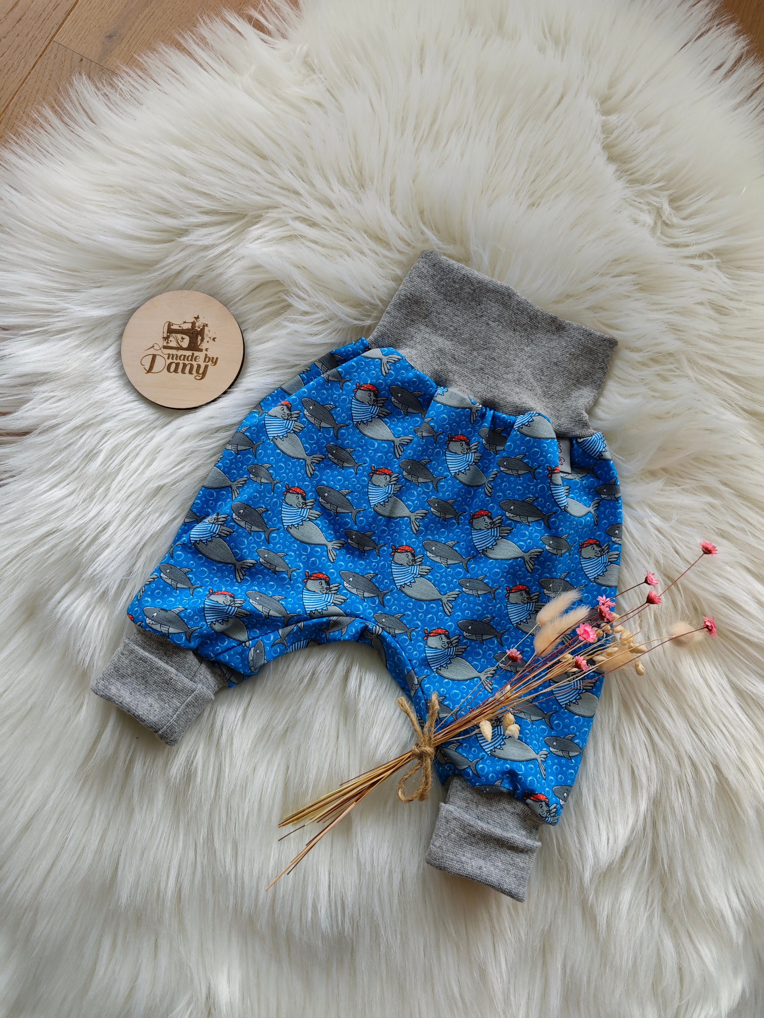 Pumphosen lang Hai und Selöwe 62/68