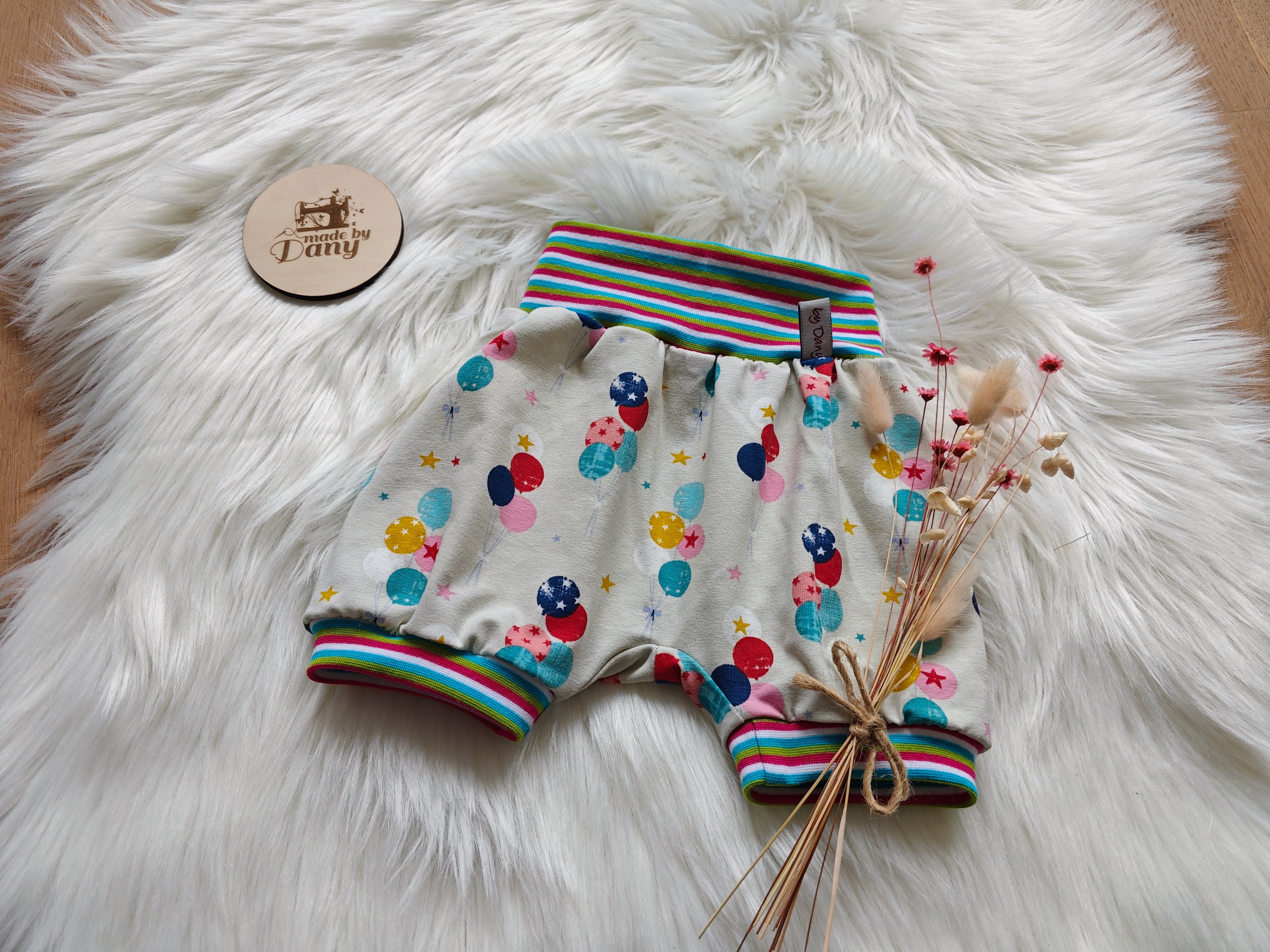 Pumphosen Kurz bunte Ballone 80/92