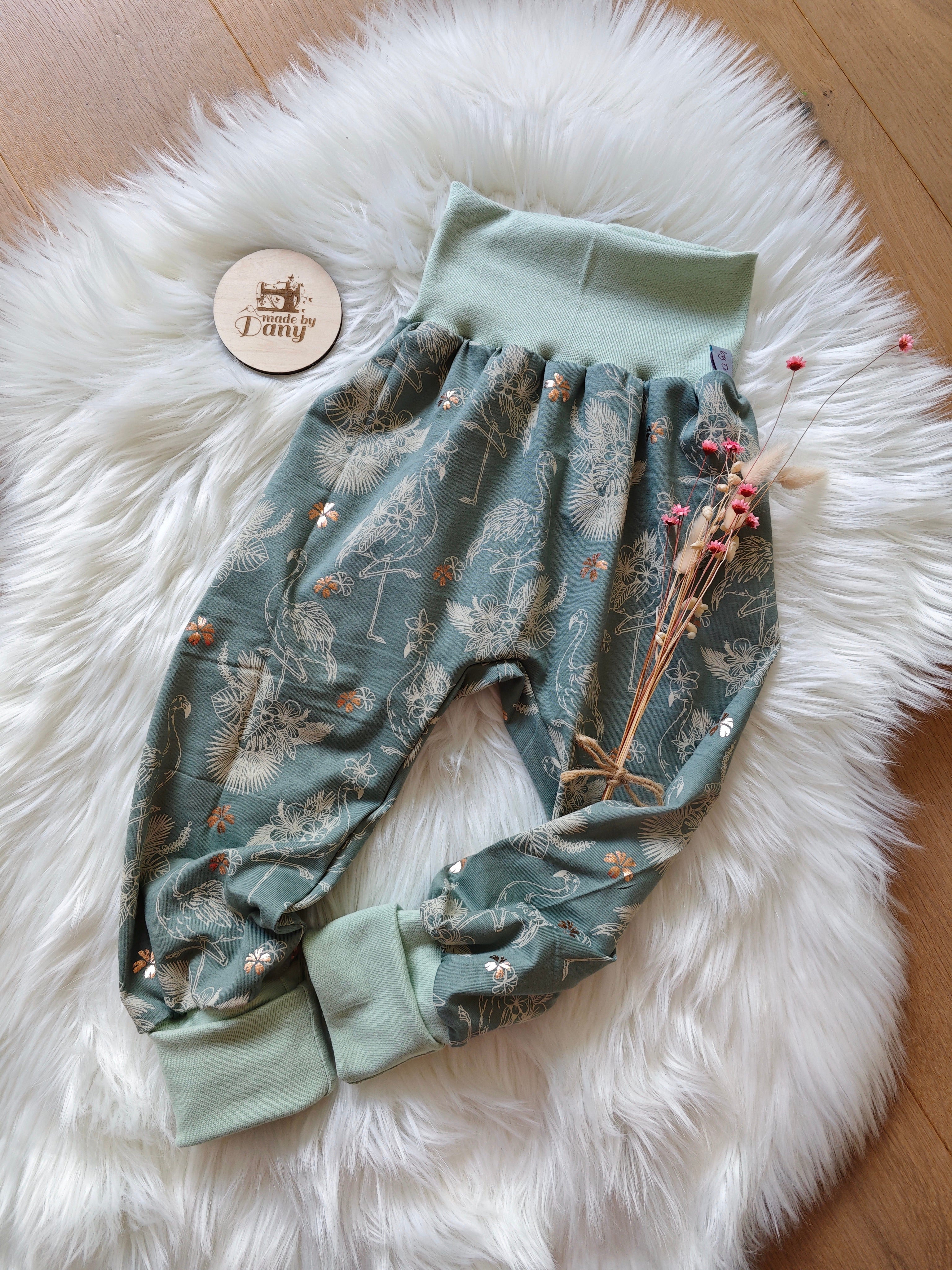 Pumphose lang Flamingo gold 110/116