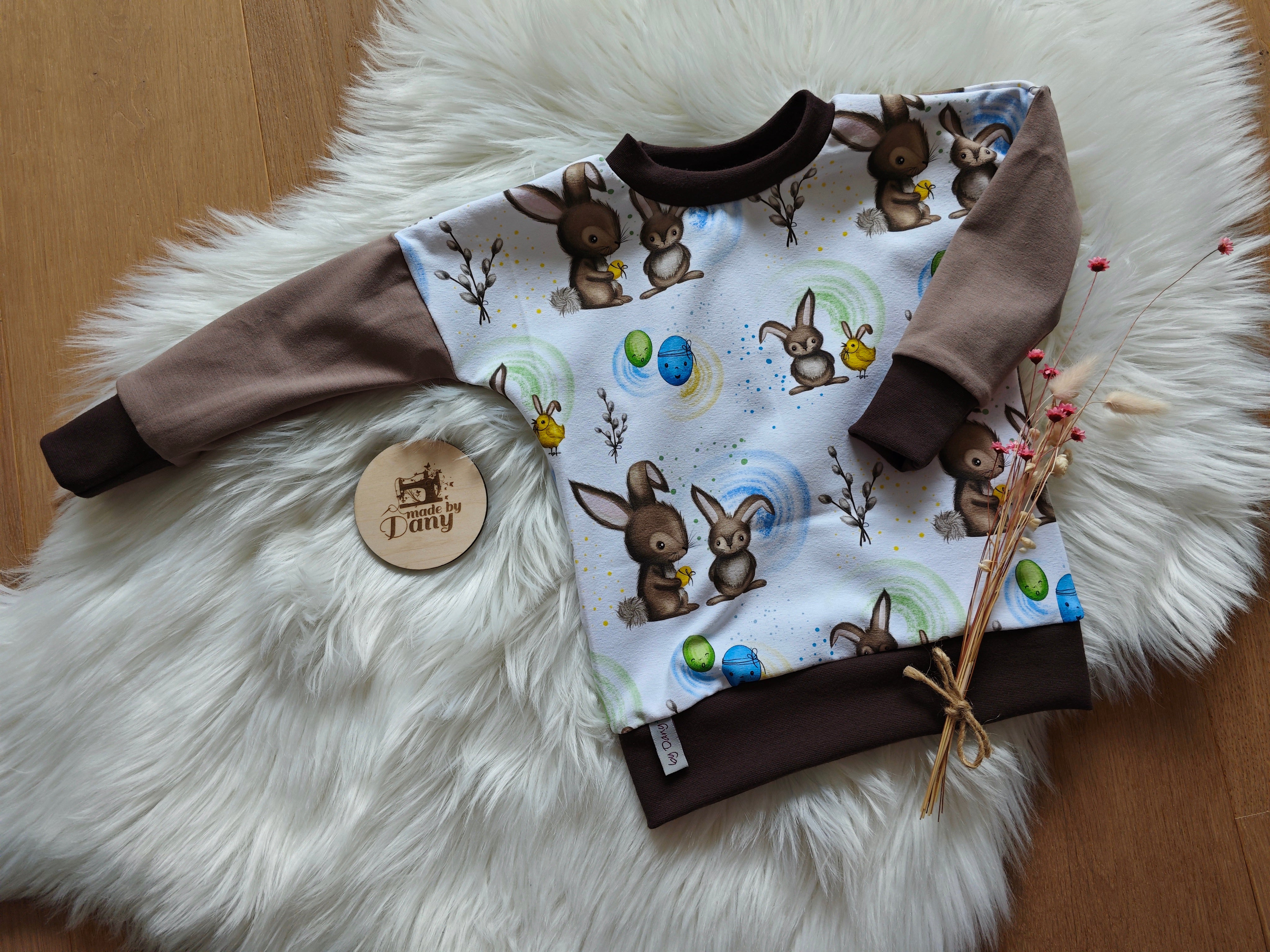 Pullover Osterhasen, Uni braun 92