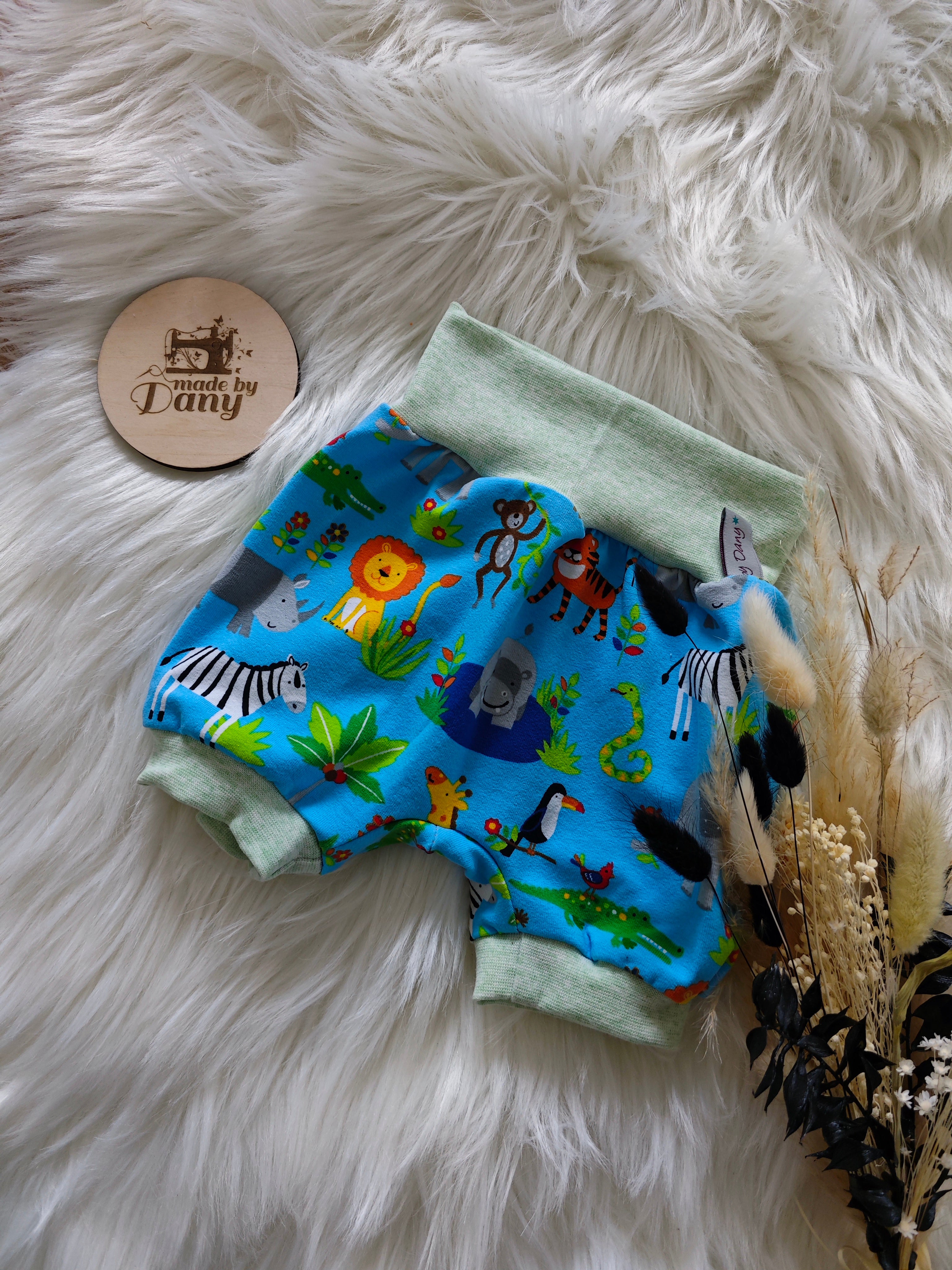 Pumphosen kurz Safari blau 68/74