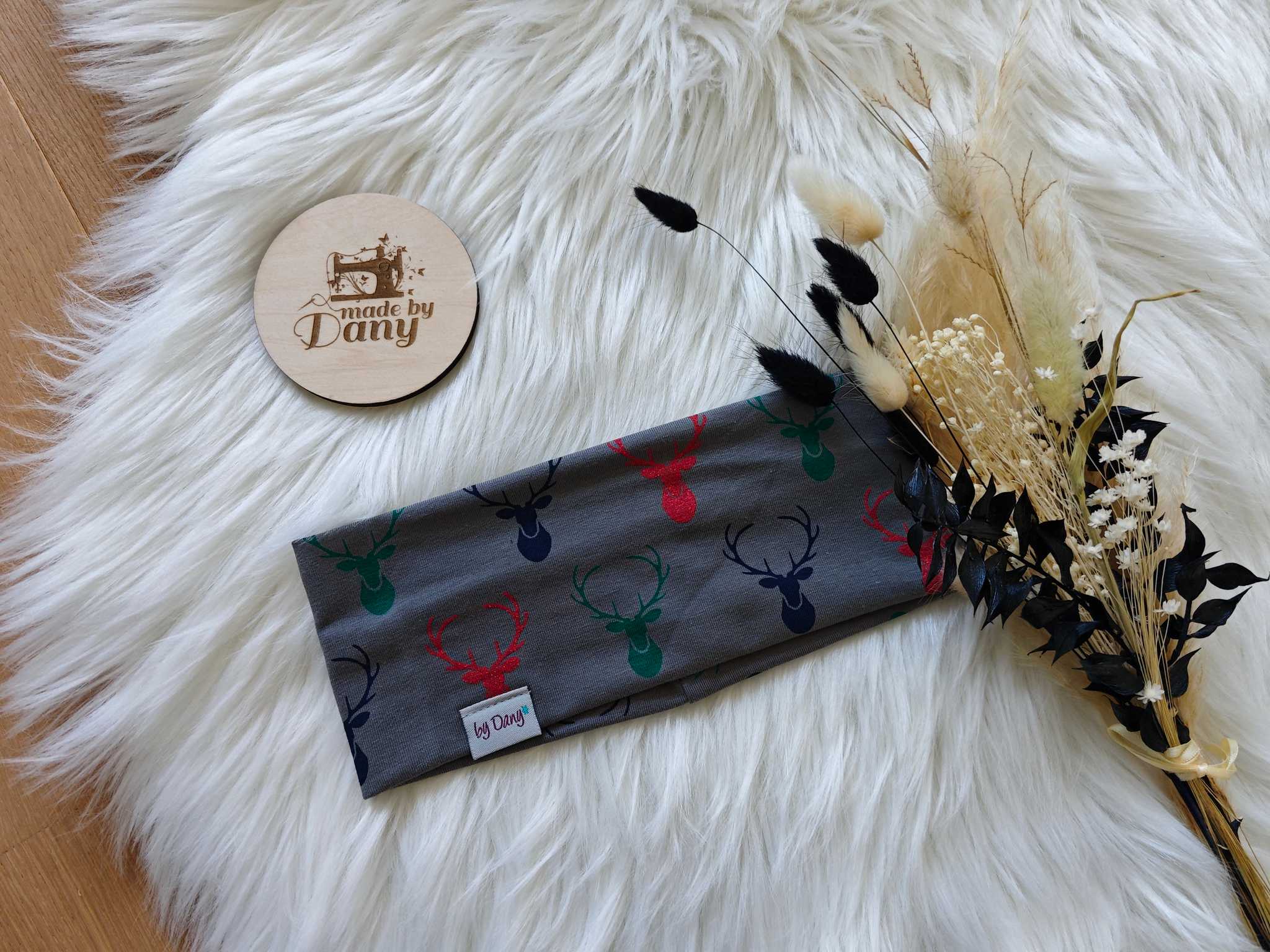 Stirnband Elch glitzer Geweih ca. 51-52 cm