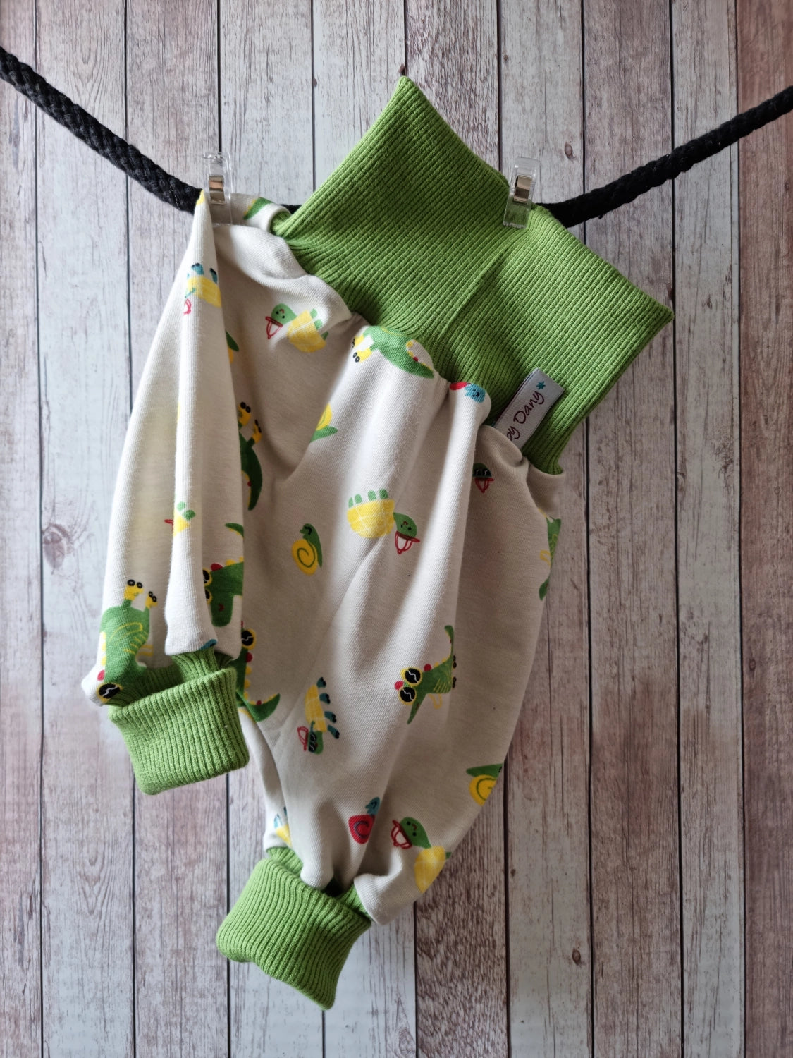 Pumphosen lang Funny Crocodil sand 50/56