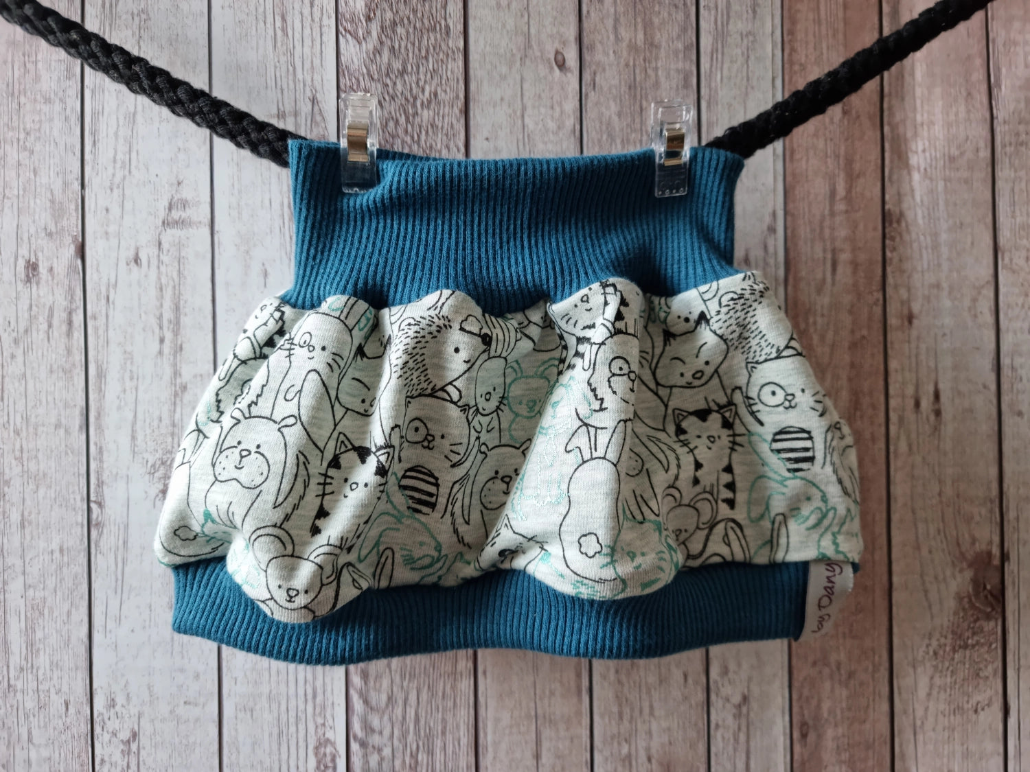 Ballonrock Tierbande mit glitzer mint 50