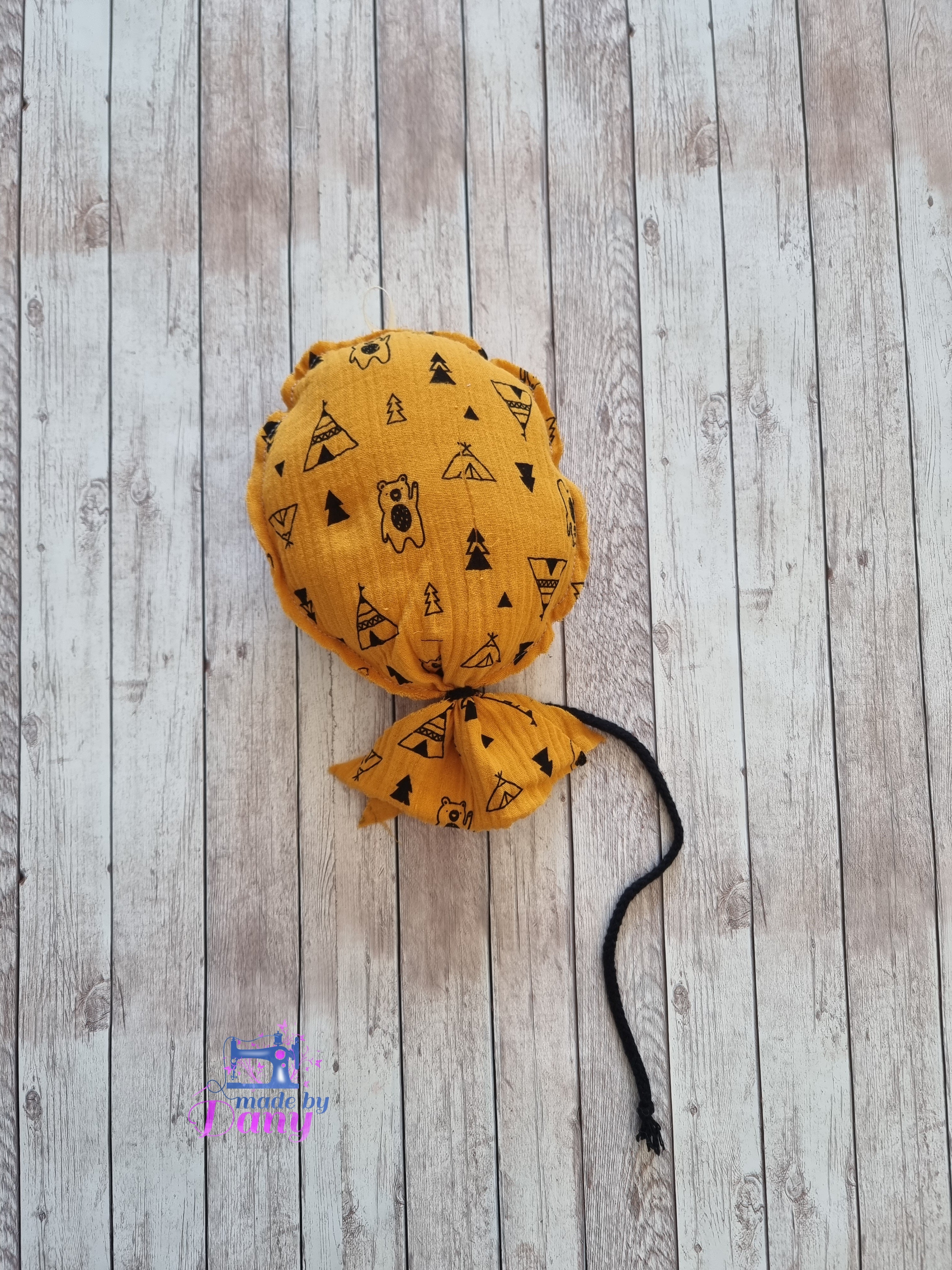 Decko Ballon Indianer Bär ocker ca. 25cm Hoch