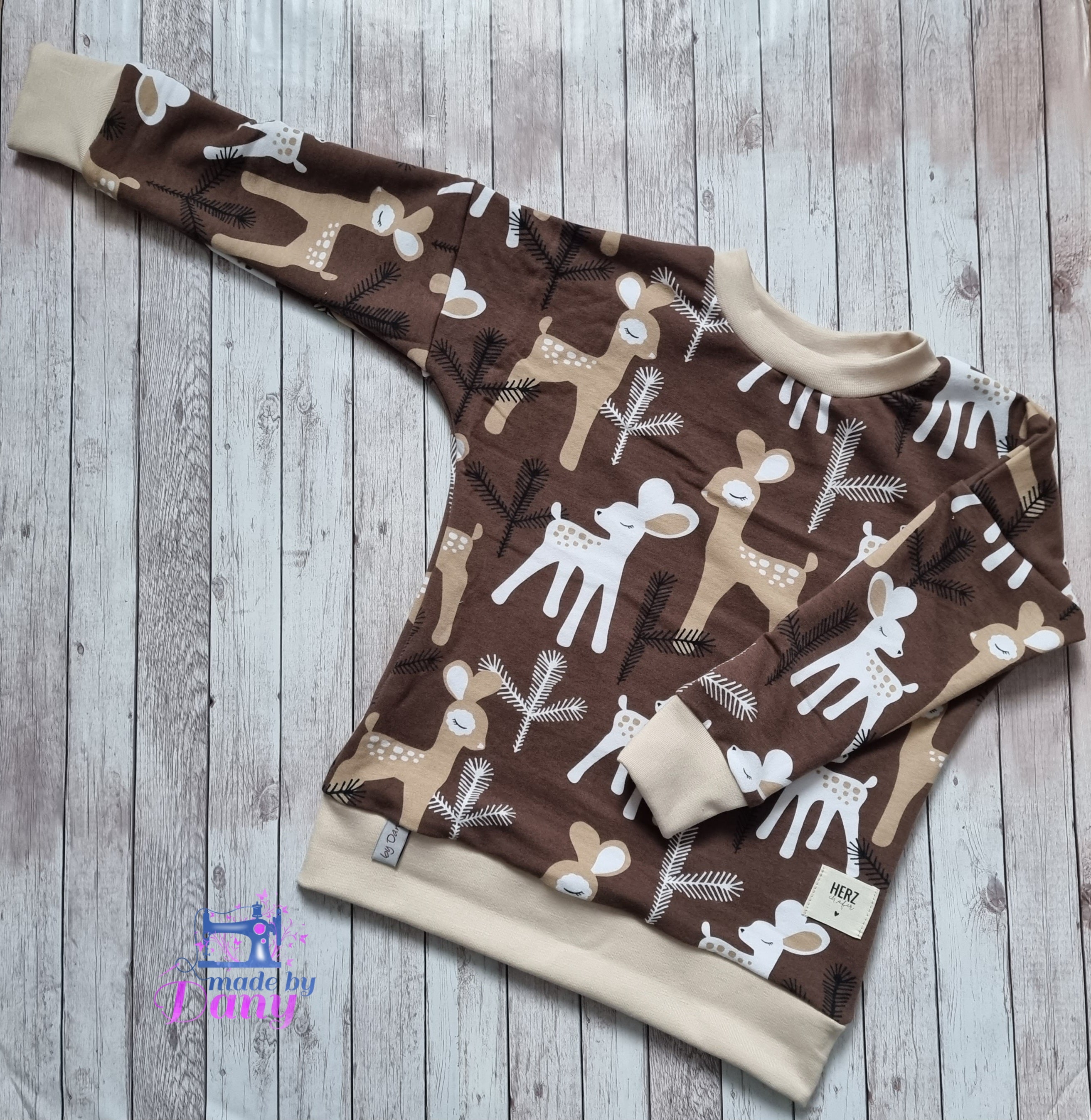 Pullover Bambi braun 104