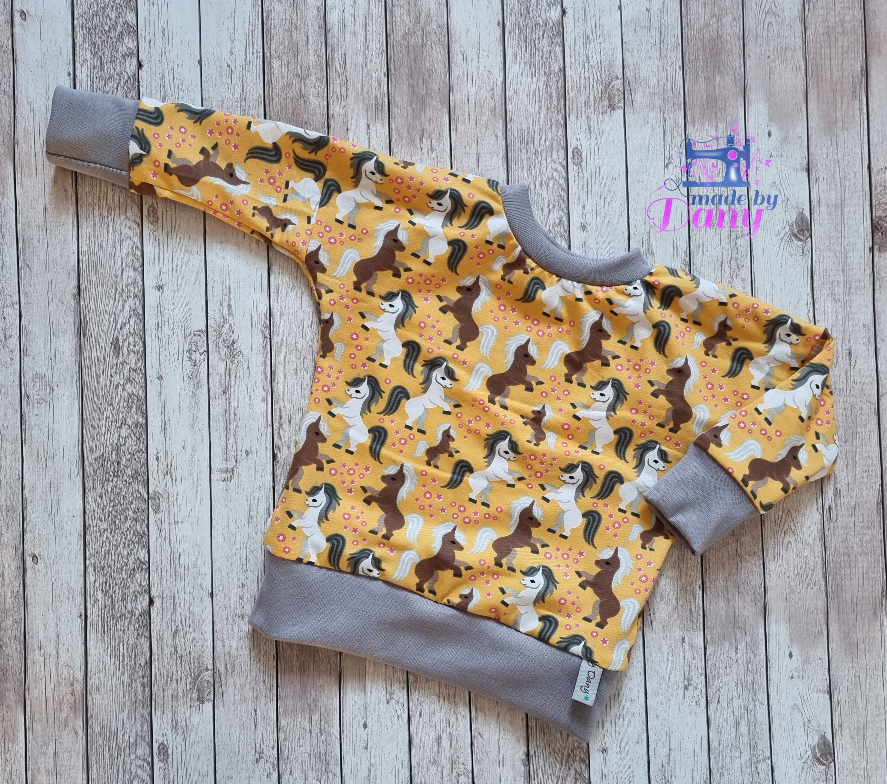 Pullover Ponyalarm gelb-orange 74