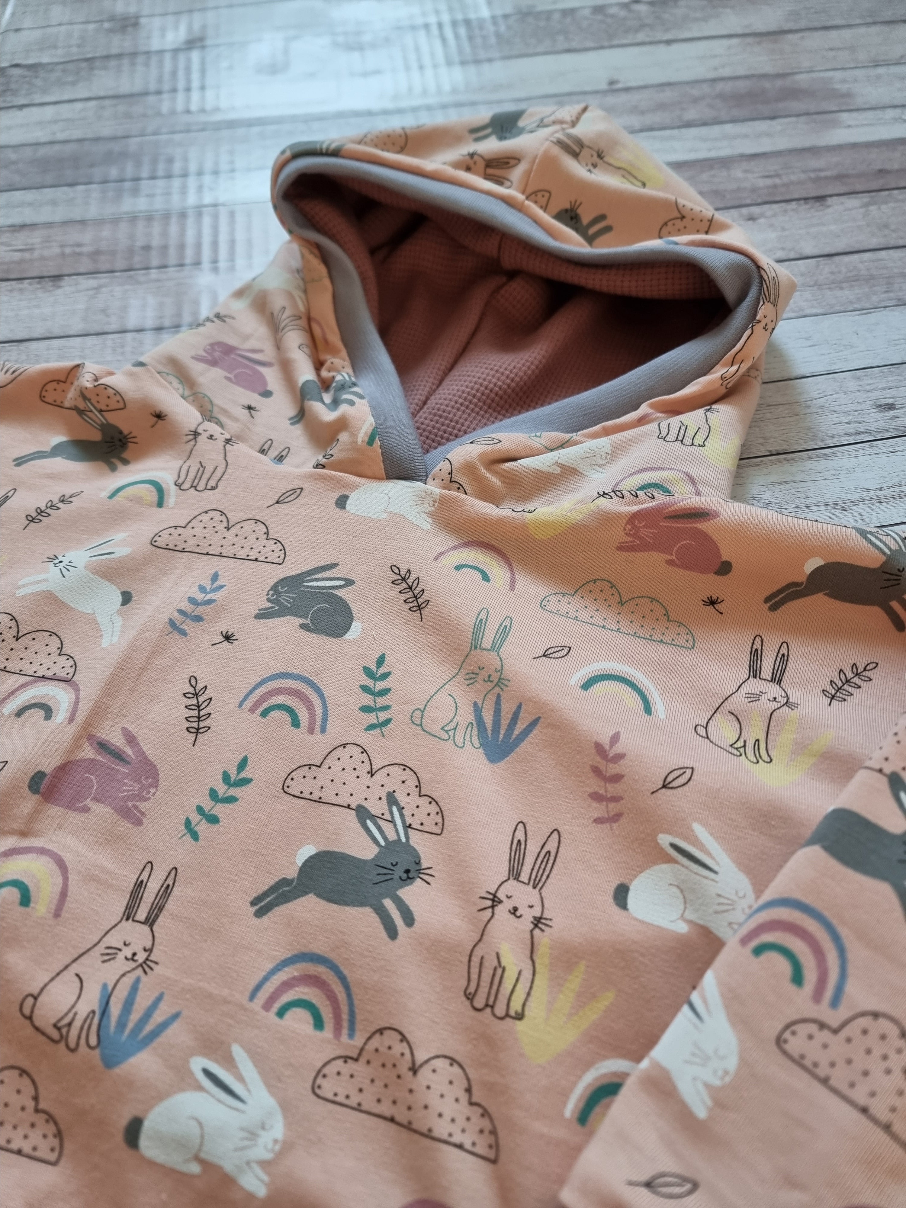 Kapuzenpullover Hase Salmon 98