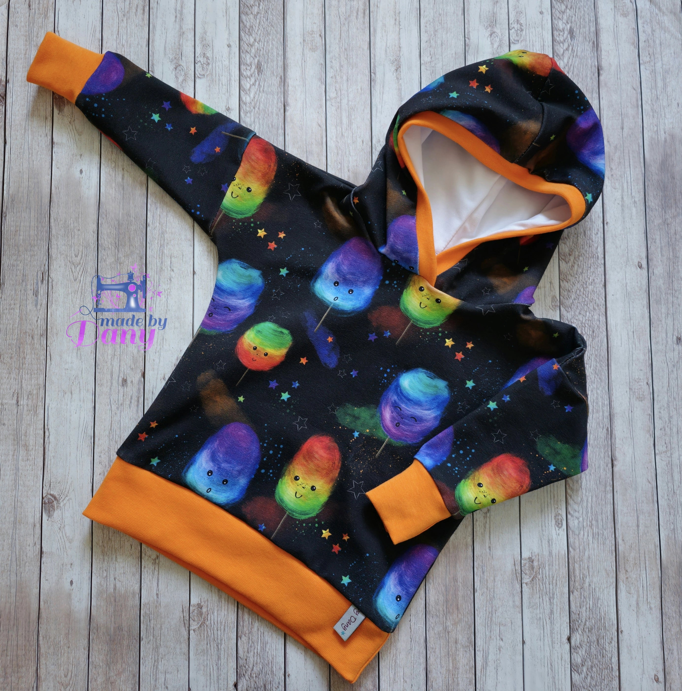 Kapuzenpullover Zuckerwatte 86