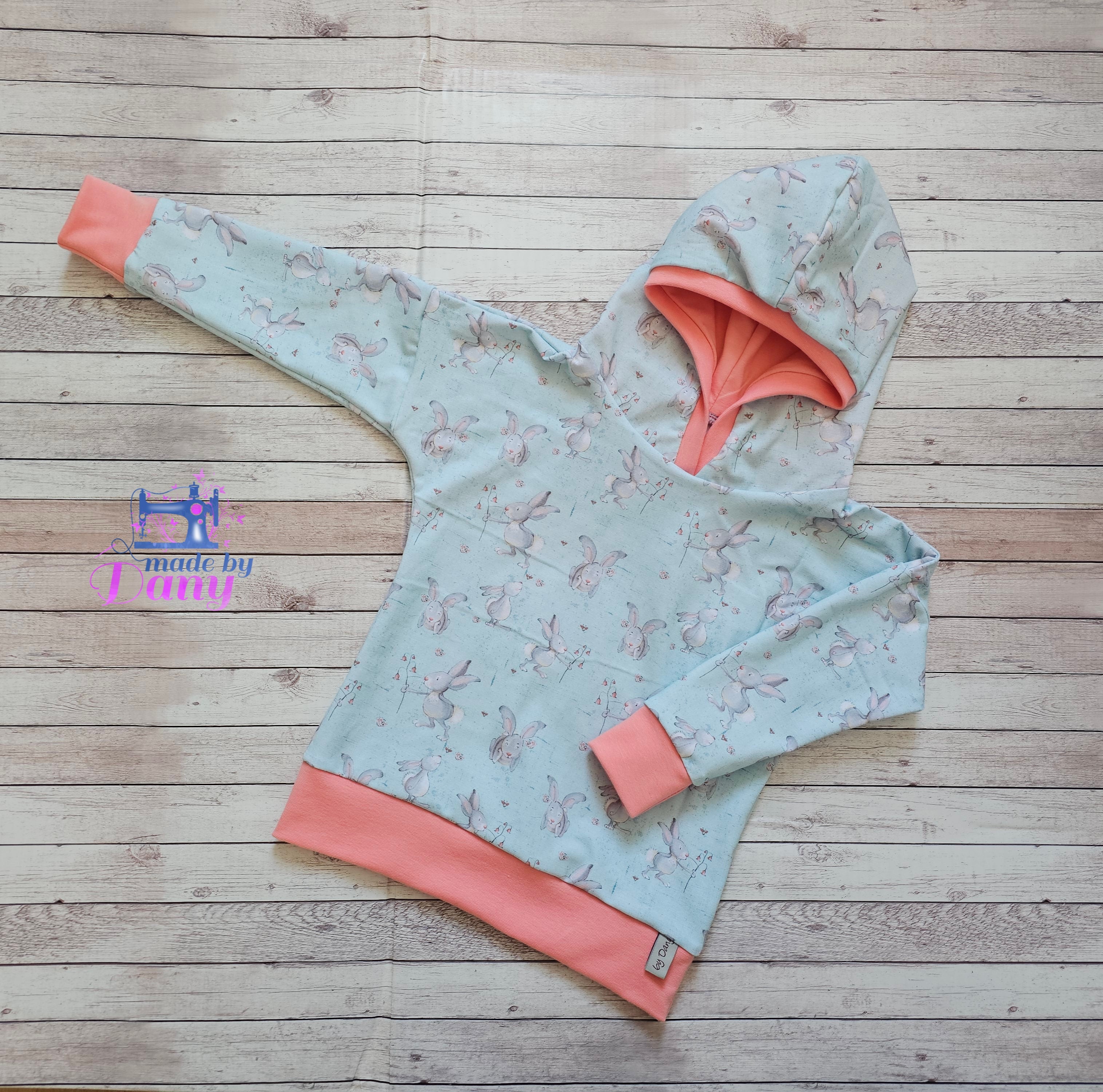 Kapuzenpullover Häschen Rosalie mint 104