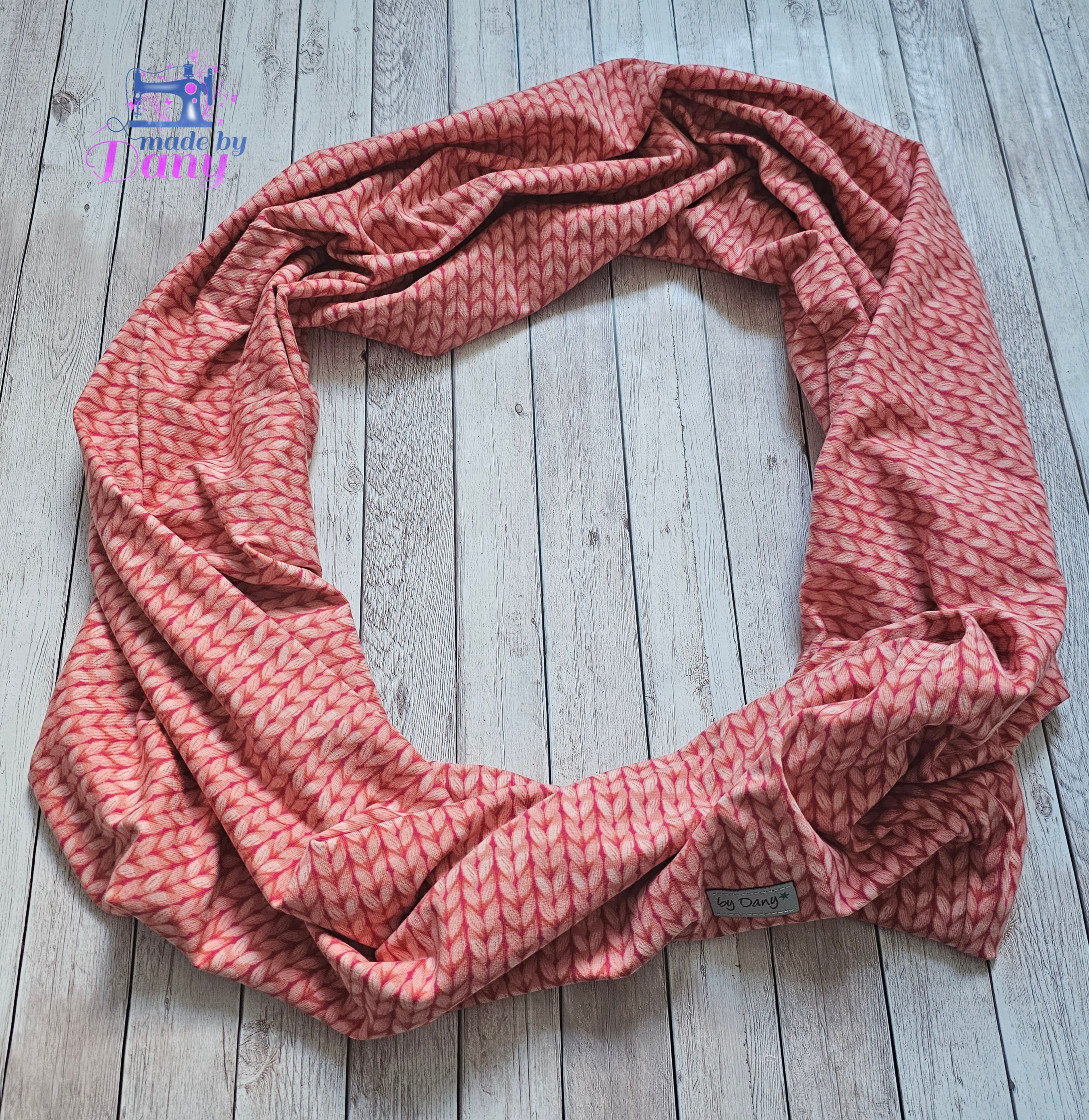Wickelschal für Erwachsene Plain Stiches rosa, pink