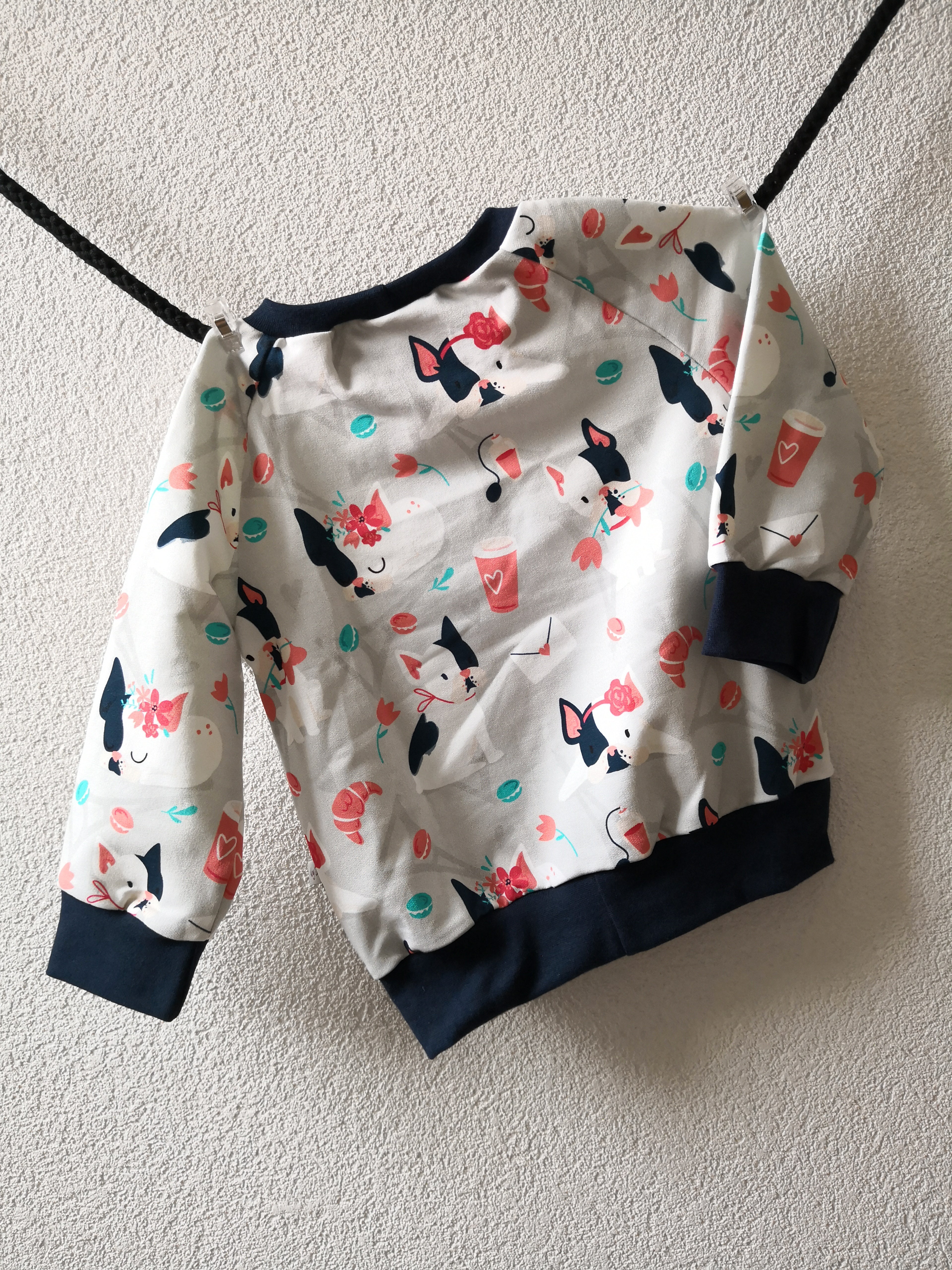 Pullover Dog Girly grau 86