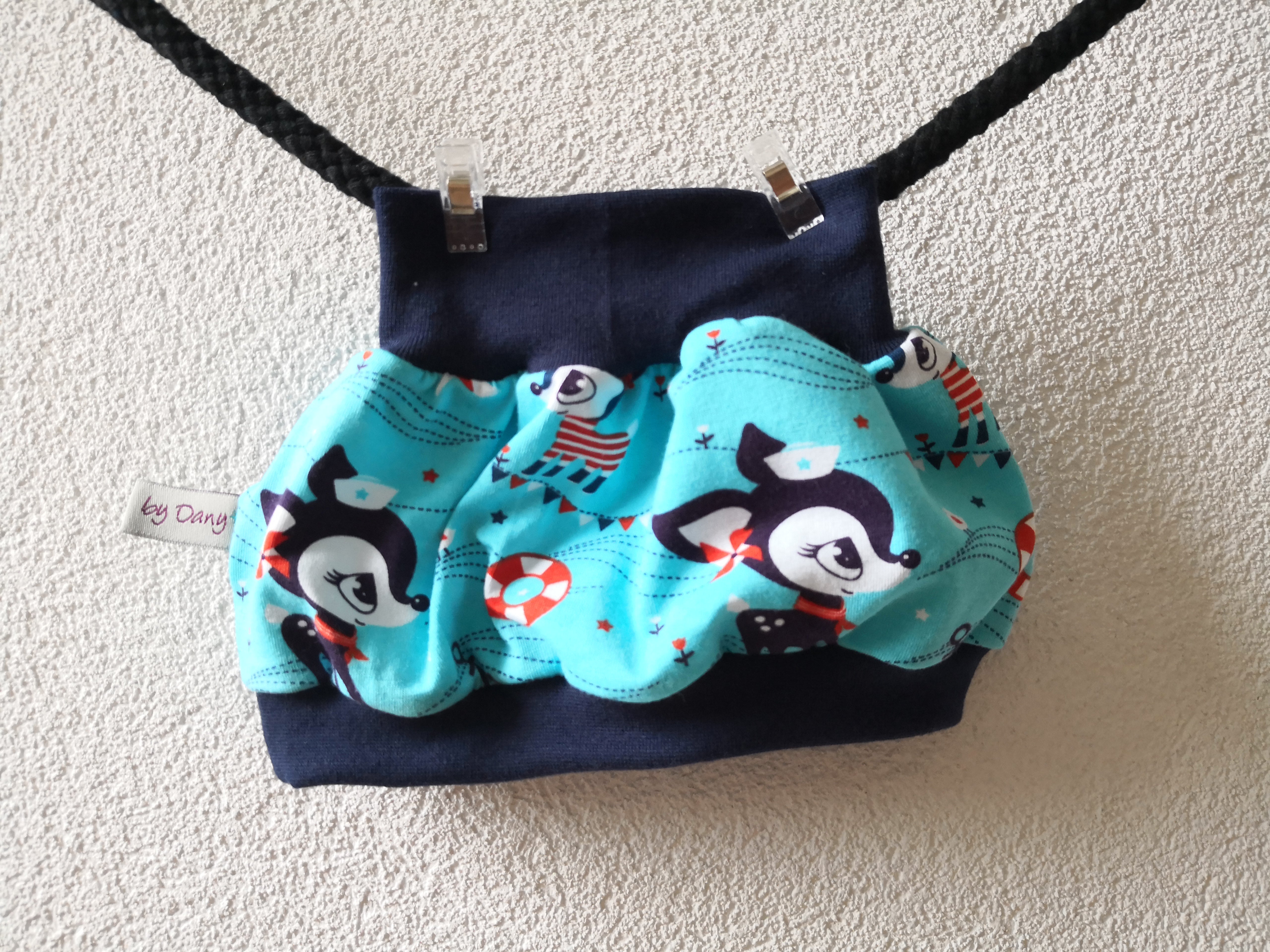 Ballonrock Rehkitz blau/dunkelblau 50