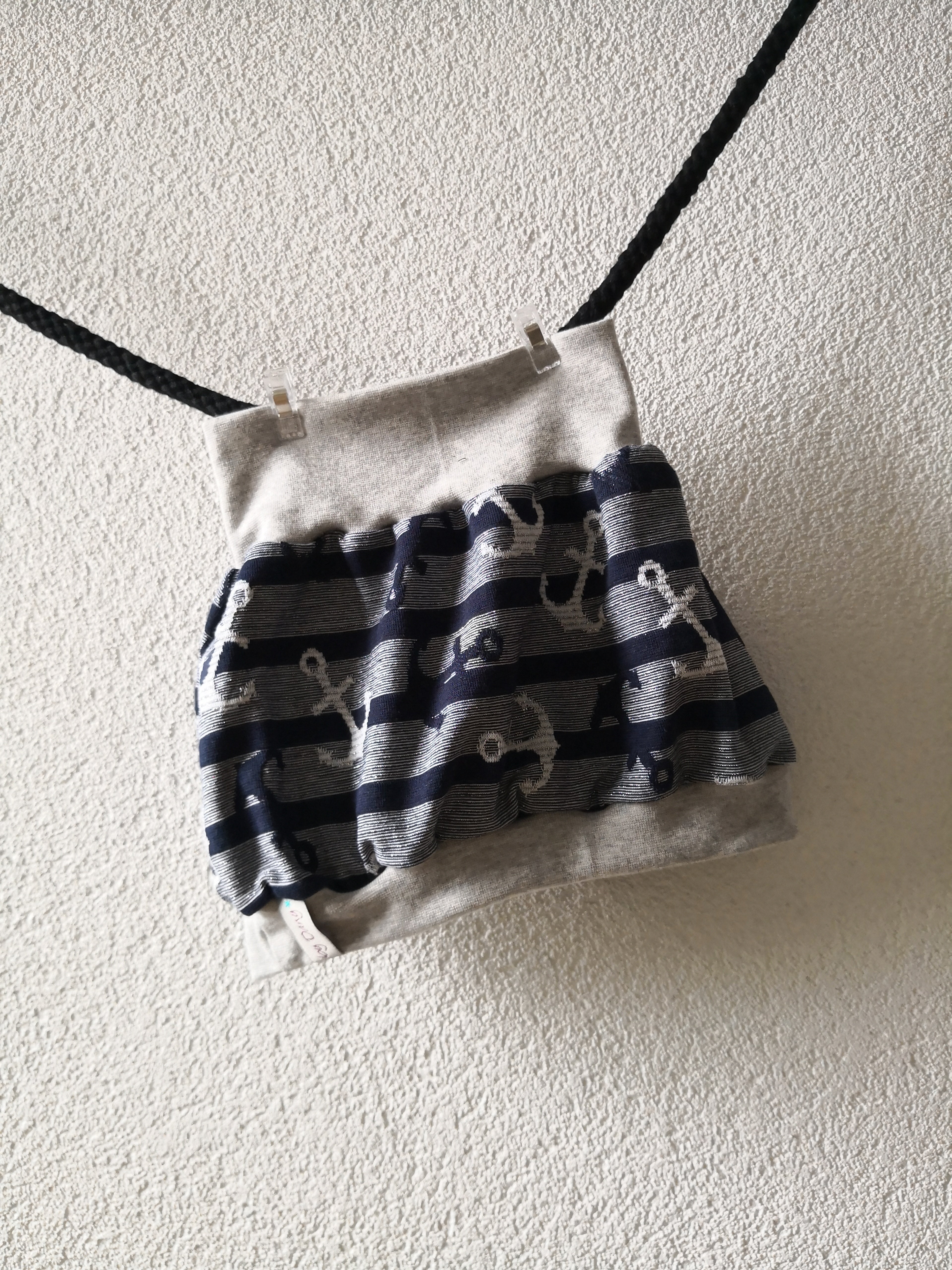 Ballonrock Anker und Streifen mit Glitzer 80