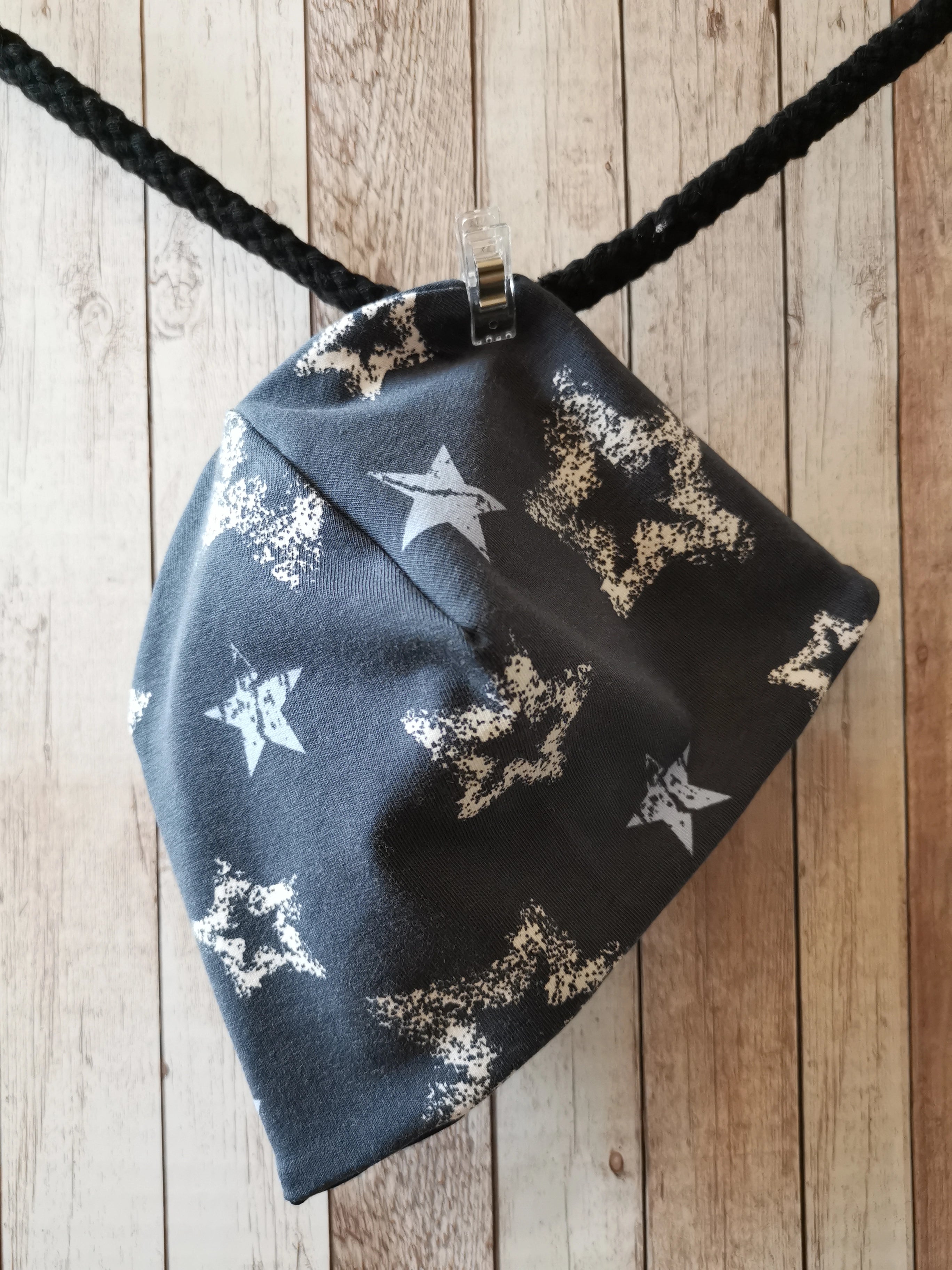 Wendemütze Dinosaurier / Sterne ca. 39-40 cm