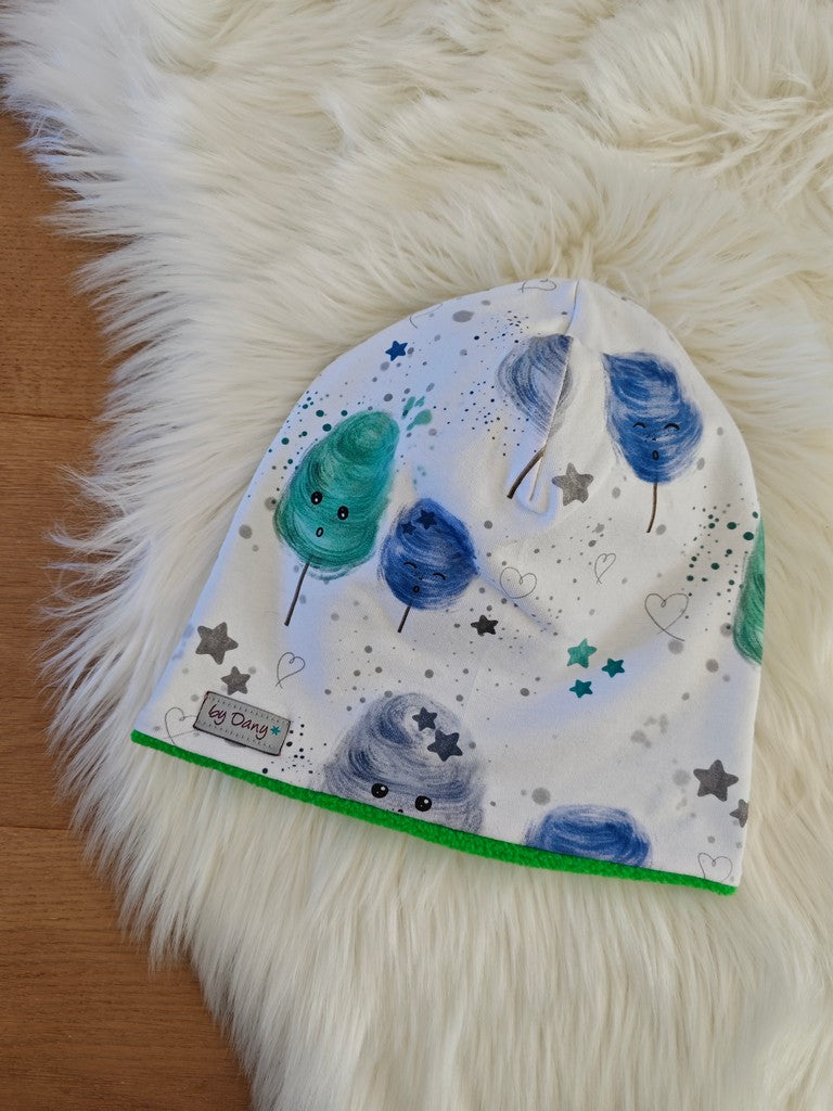 Beanie innen gefüttert Süsse Zuckerwatte ca. 52 cm