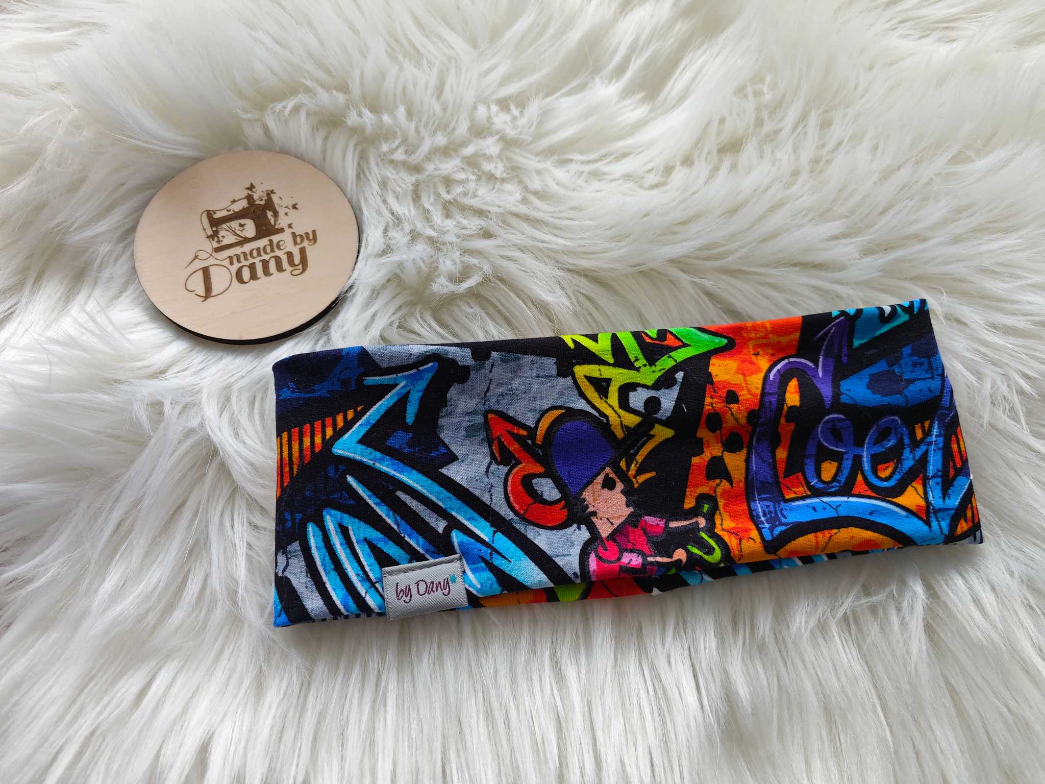 Stirnband Graffiti ca. 55-56 cm