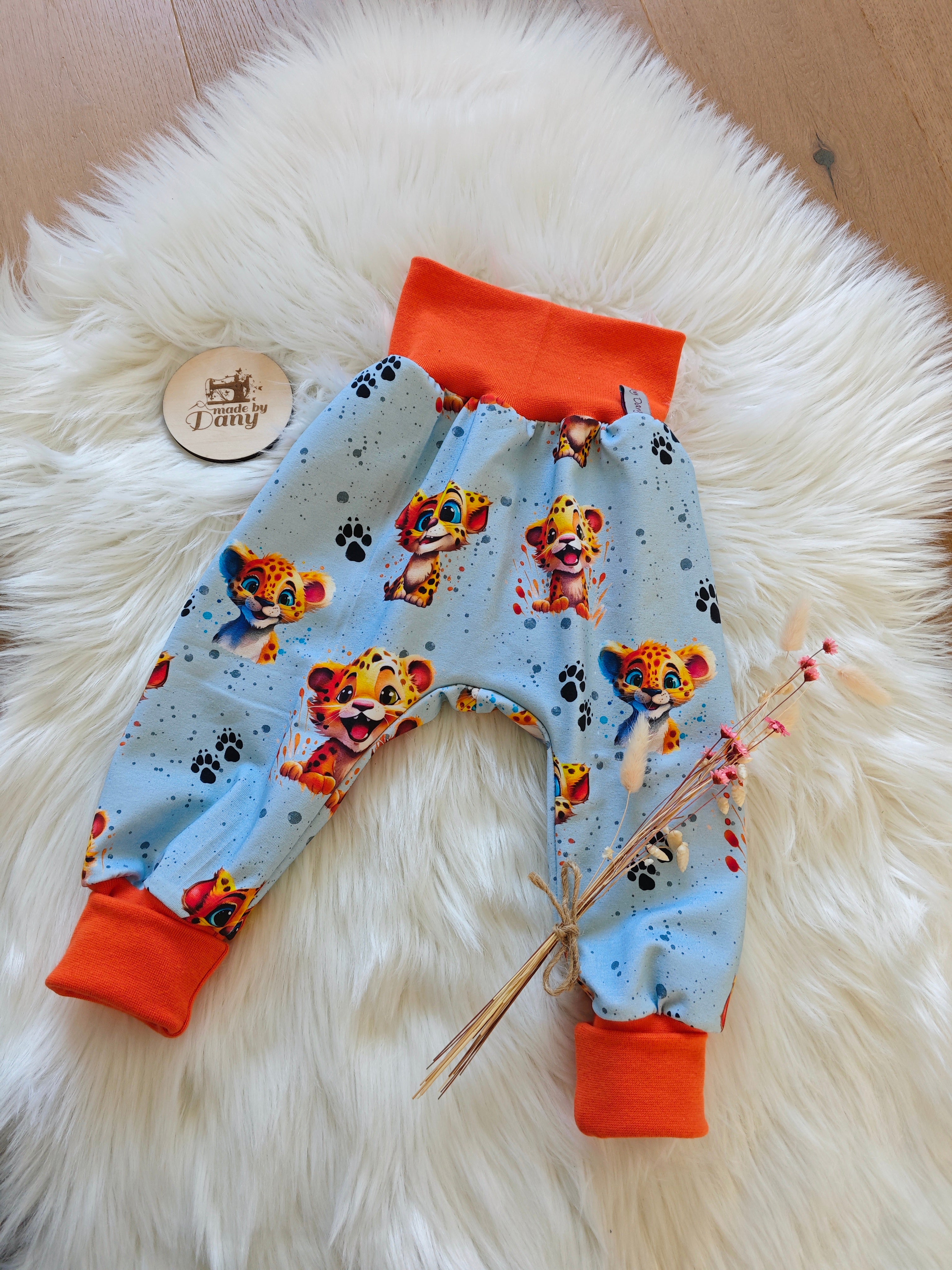 Pumphosen lang süsser Leopard 86/92