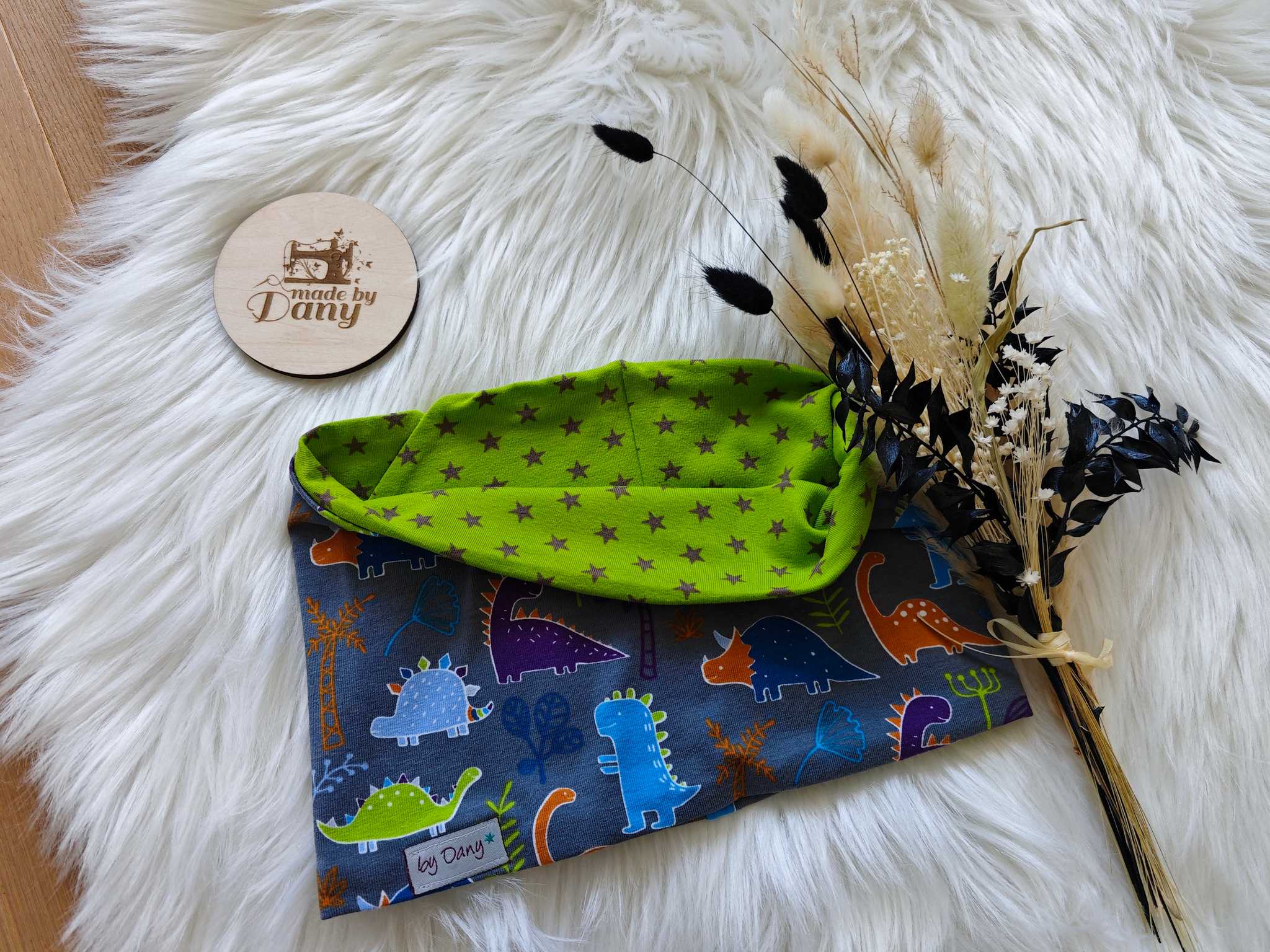 wende Loop bunte Dinos, Sterne ca. 52 cm