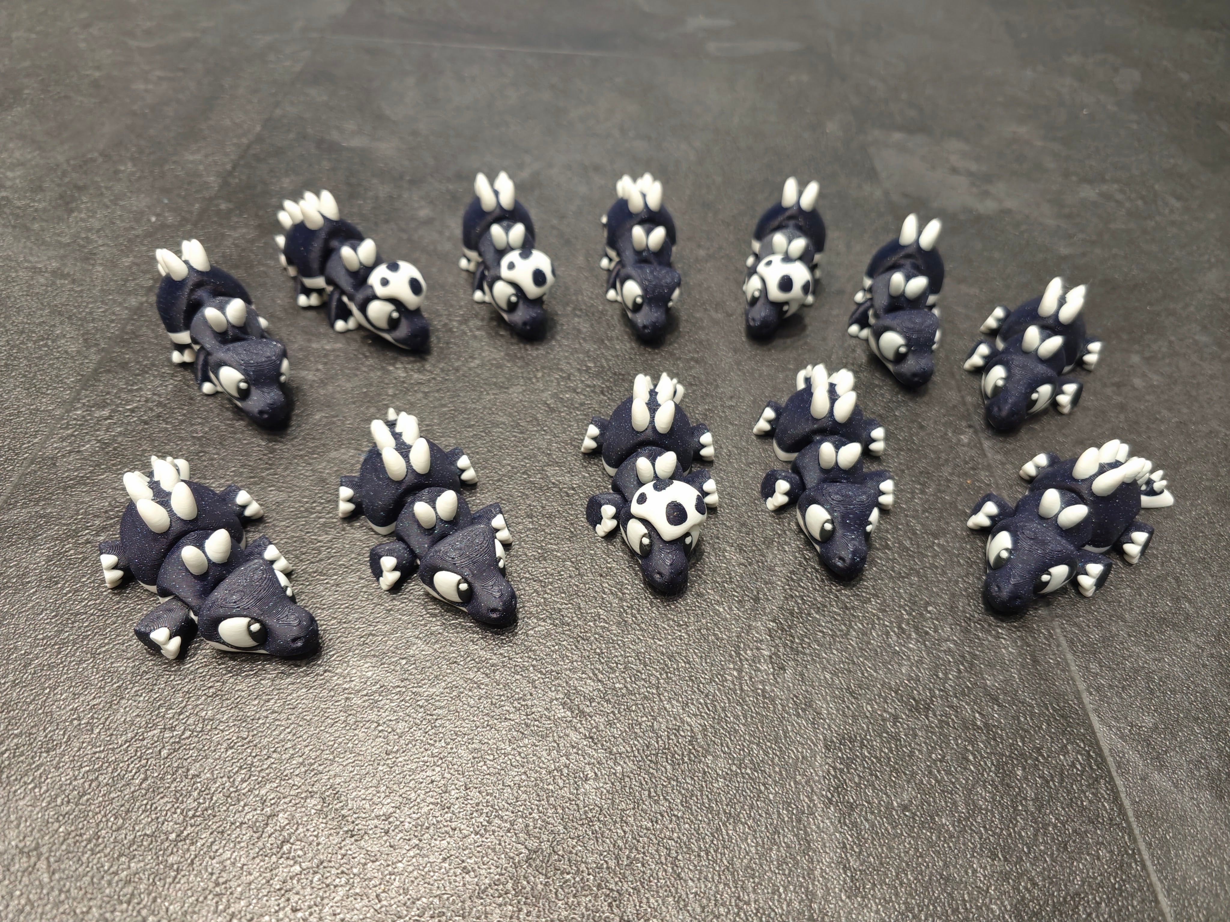 Ankylosaurus Galaxy Dark blue glitzer