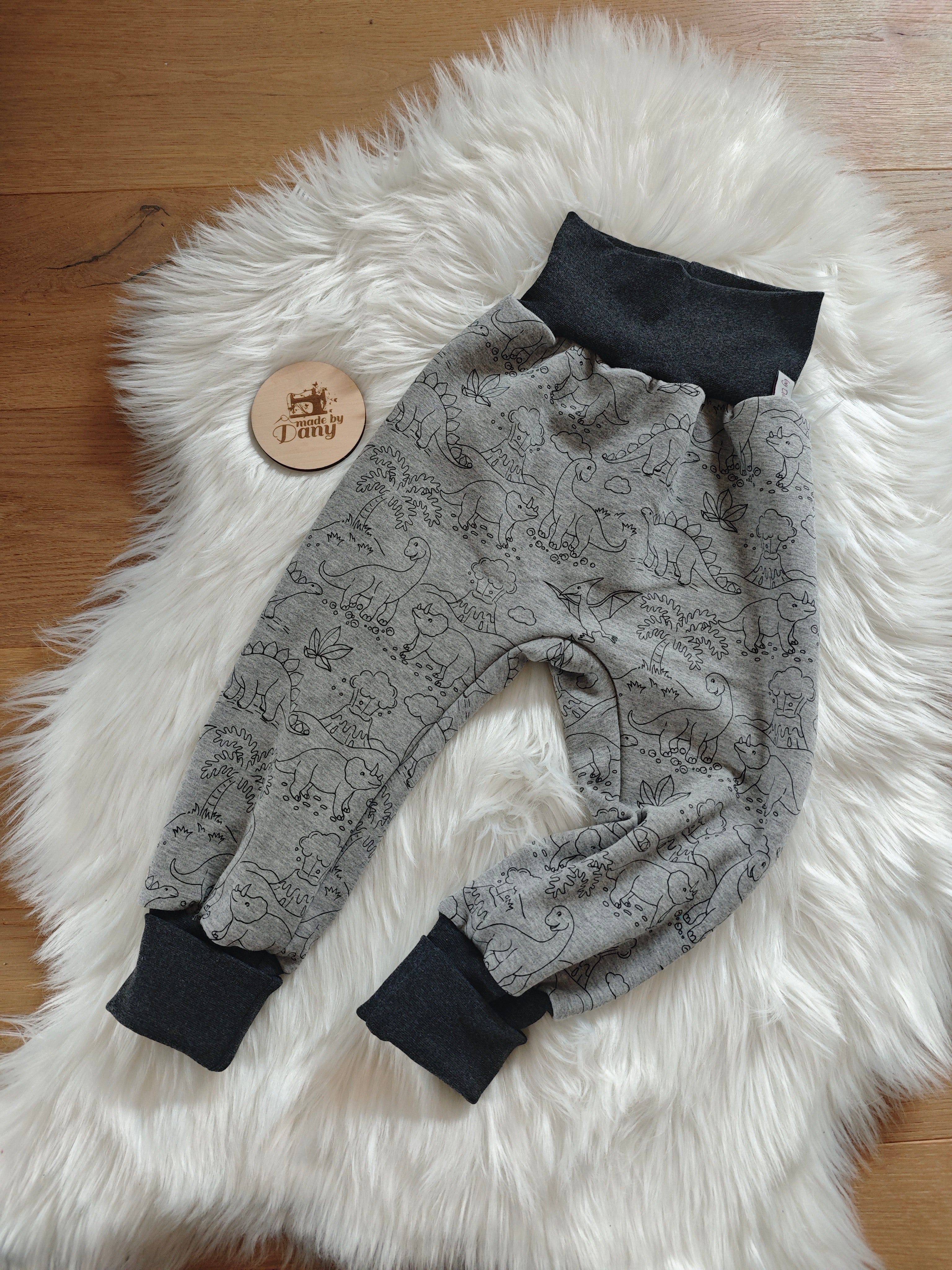 Pumphose lang Dinos hellgrau meliert 110/116