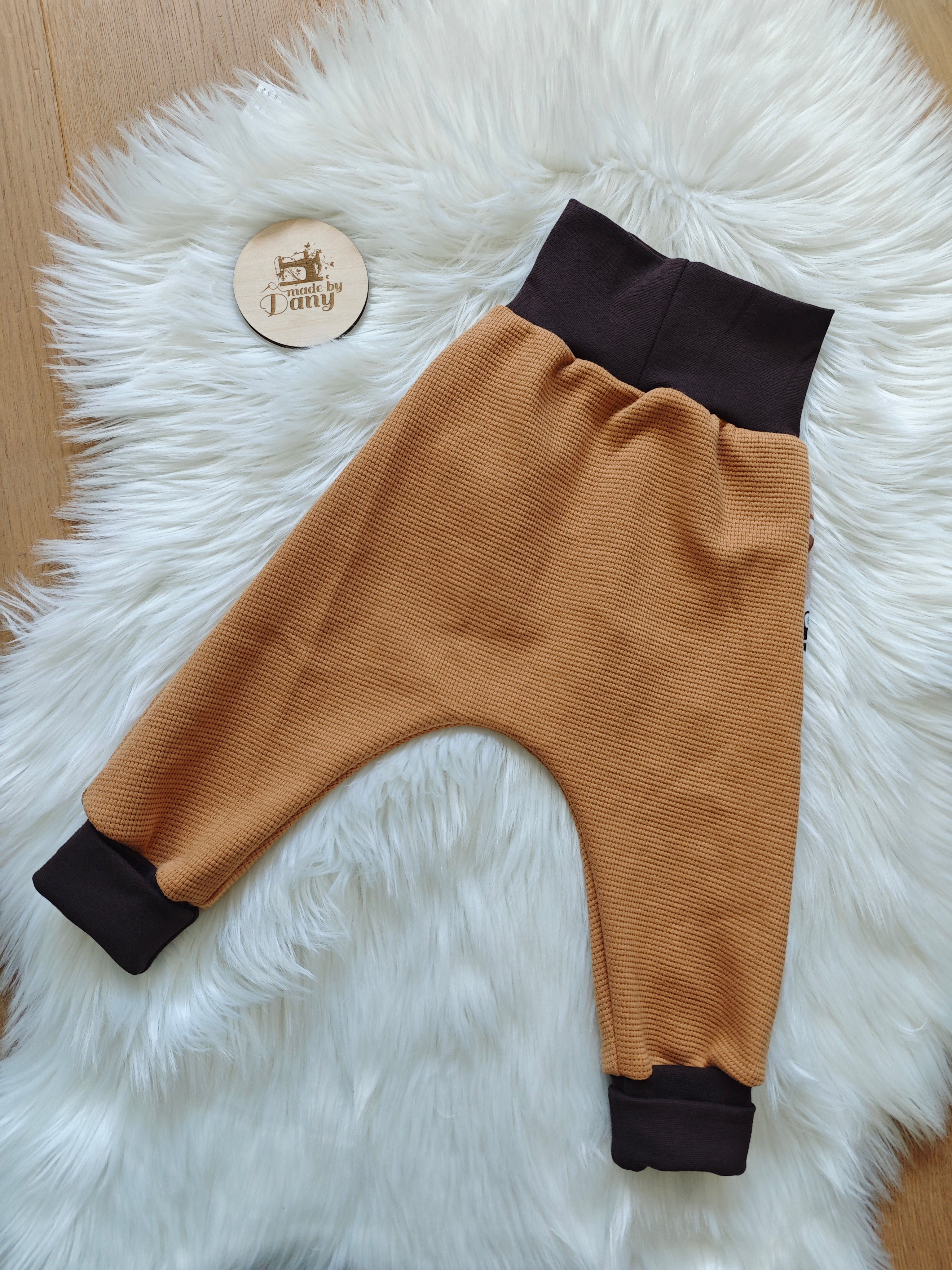 Pumphosen lang 2.0 Landkind Kühe taupe 92/98