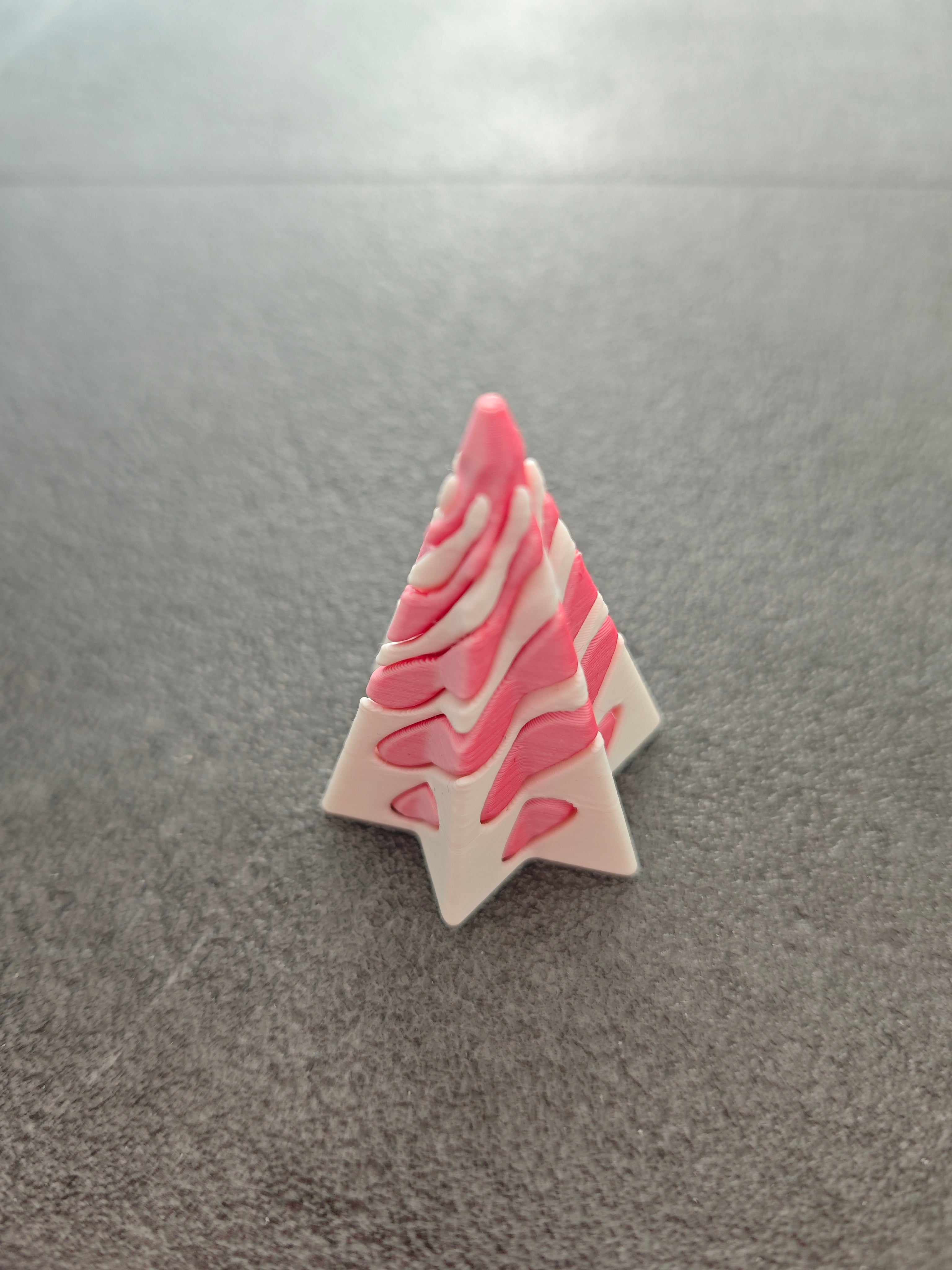 Unmöglicher Stern weiss, lachs rosa