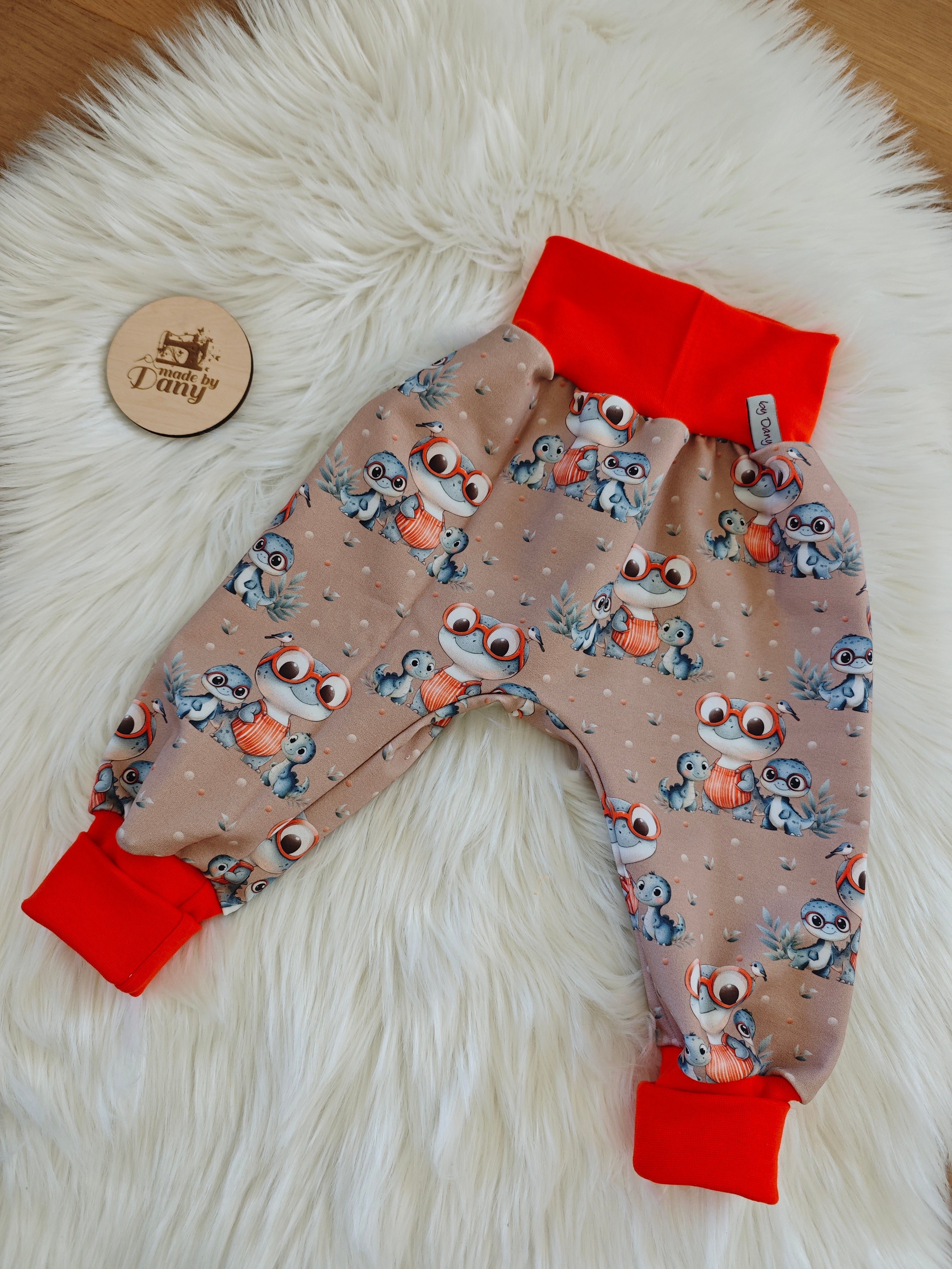 Pumphosen lang Echsen Familie 86/92