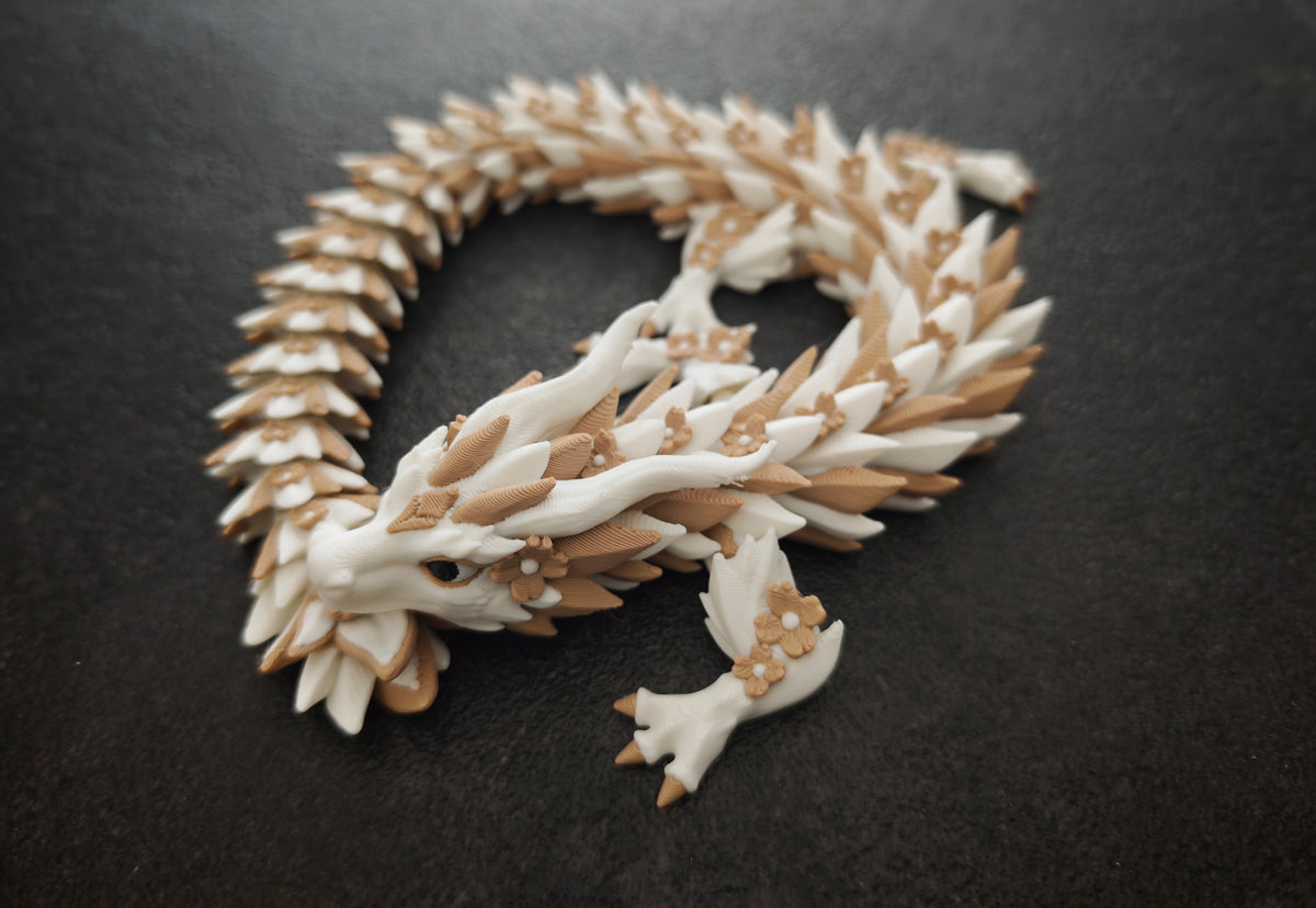 Der Kirschblütendrache weiss, beige