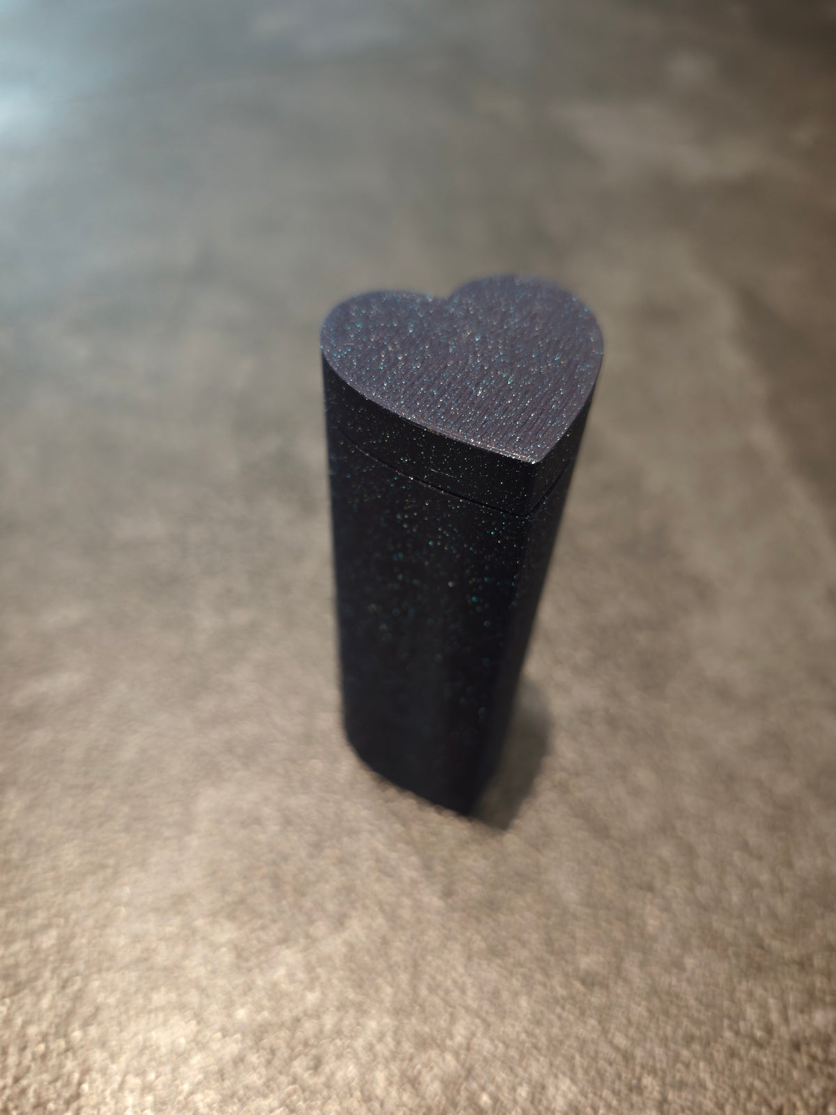Labyrinth Rätselbox Herz Galaxy Dark blue glitzer