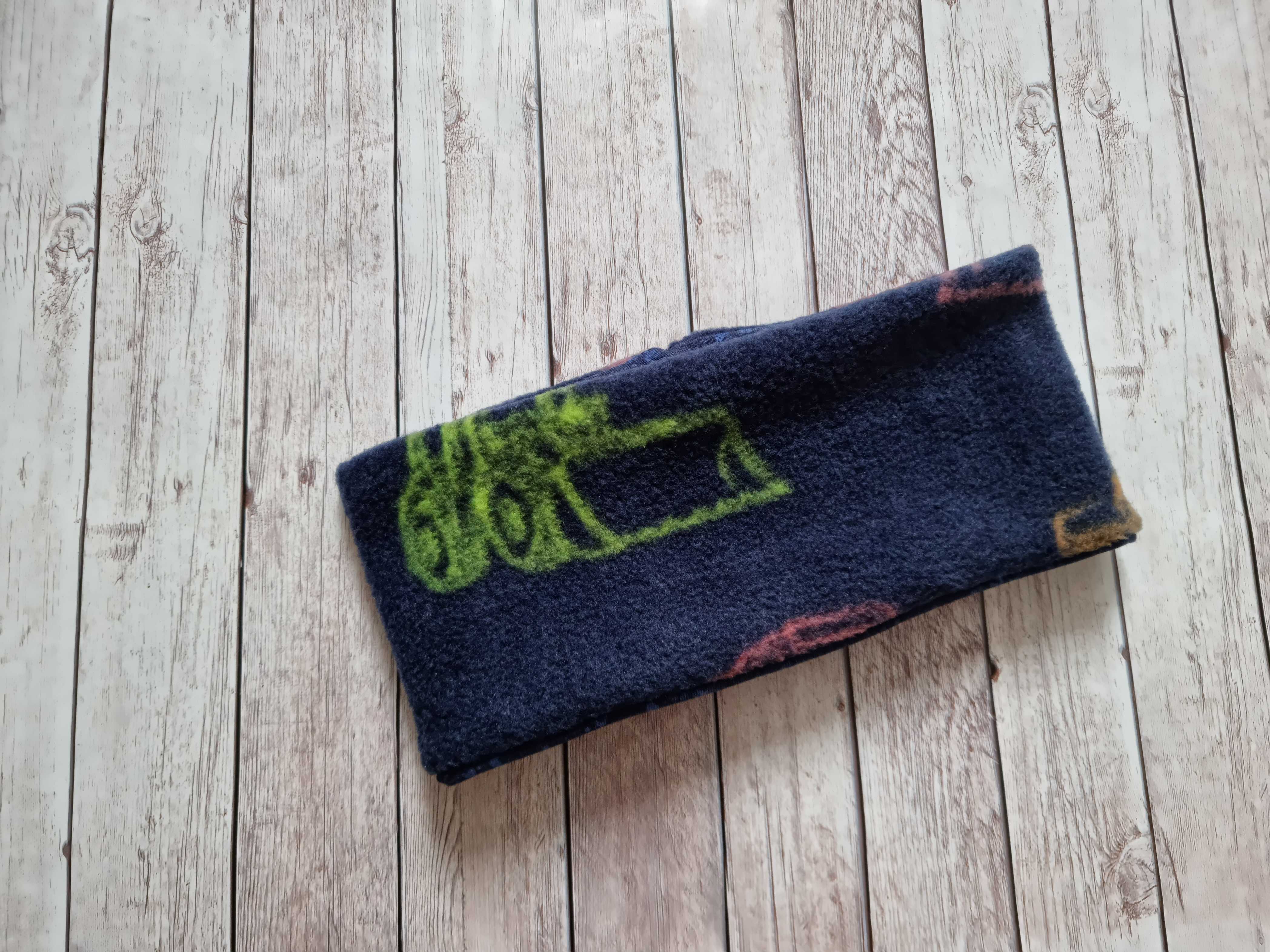Stirnband Blau gesprickelt ca. 45-46cm
