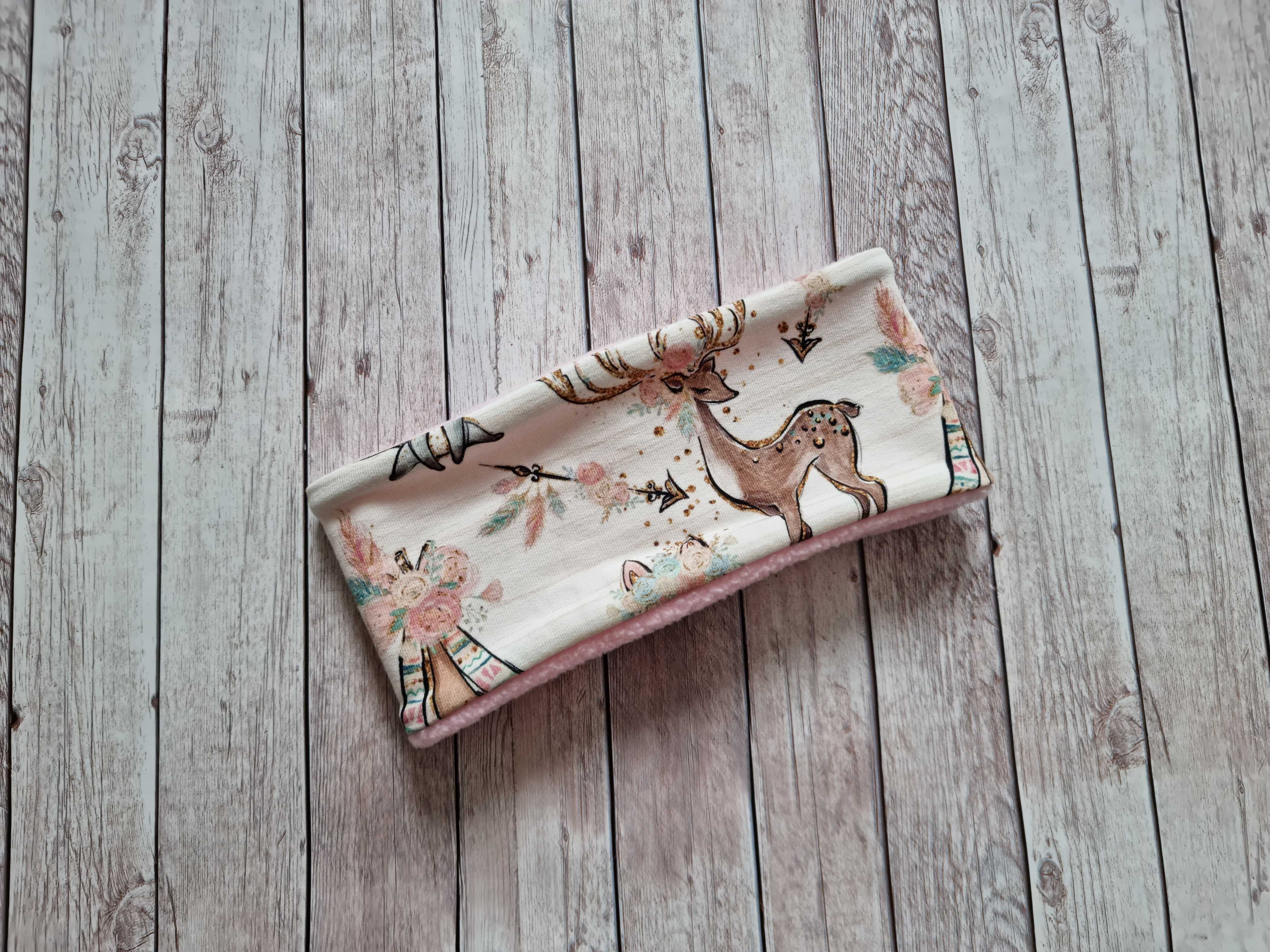 Stirnband Waldliebe rosa ca. 41-42cm