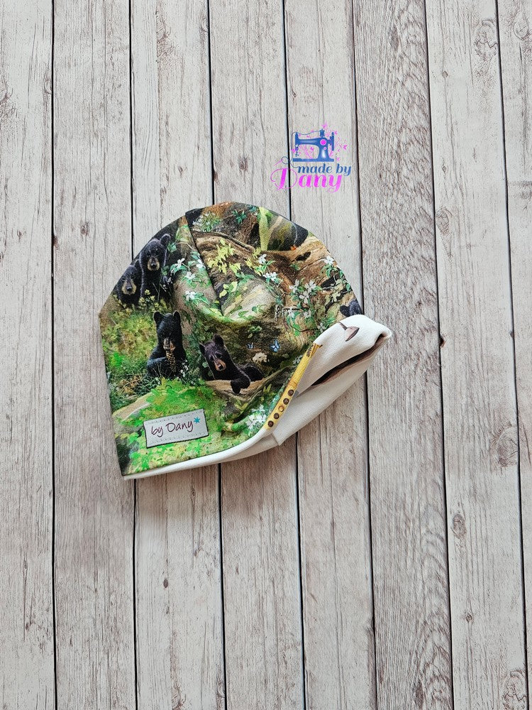 Wendebeanie Bären, Papas Rechte Hand ca. 34-38 cm