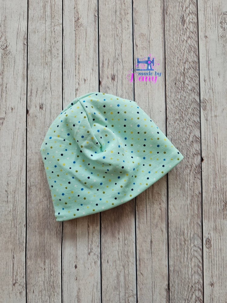 Wendebeanie Skilift mint, punkte auf mint ca. 34-38 cm