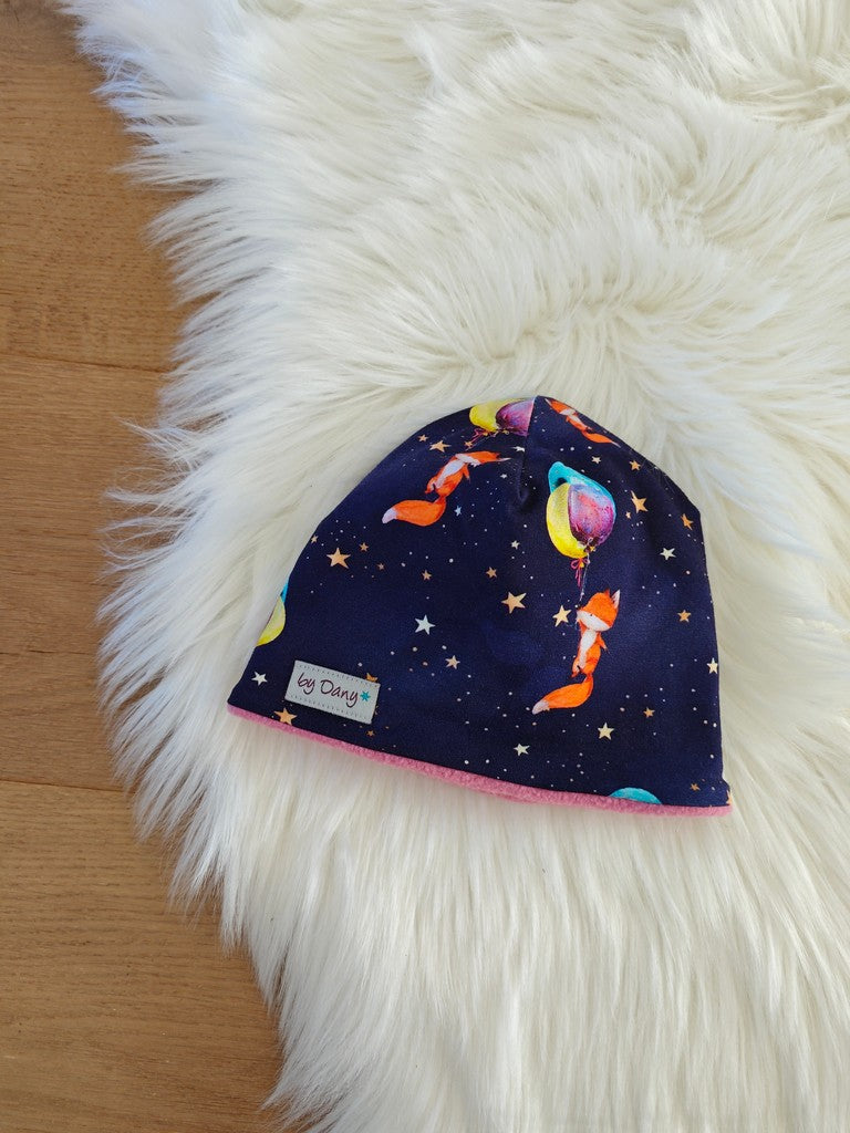 Beanie innen gefüttert Night Fox ca. 39-42 cm