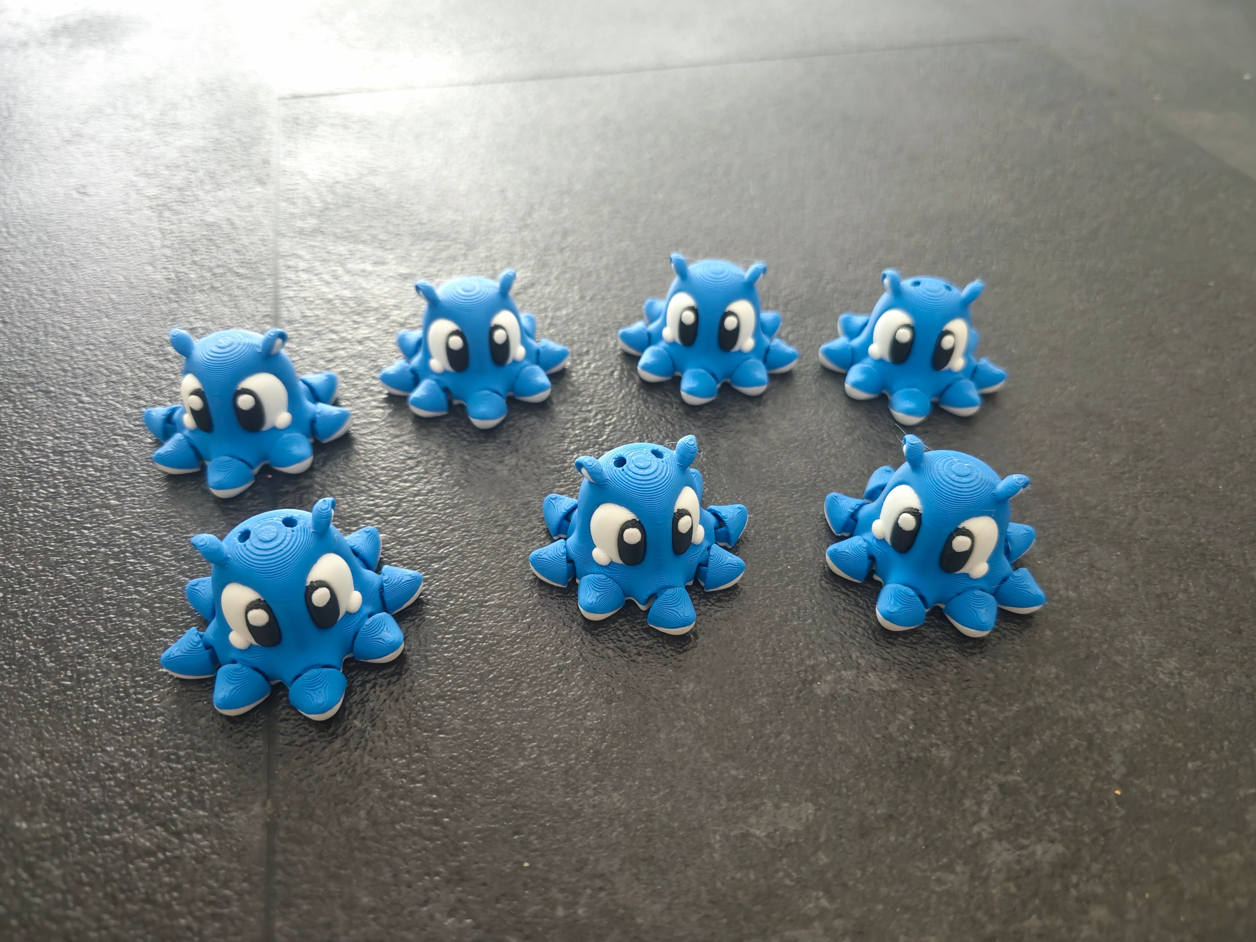 Schlüsselanhänger Octopus blau