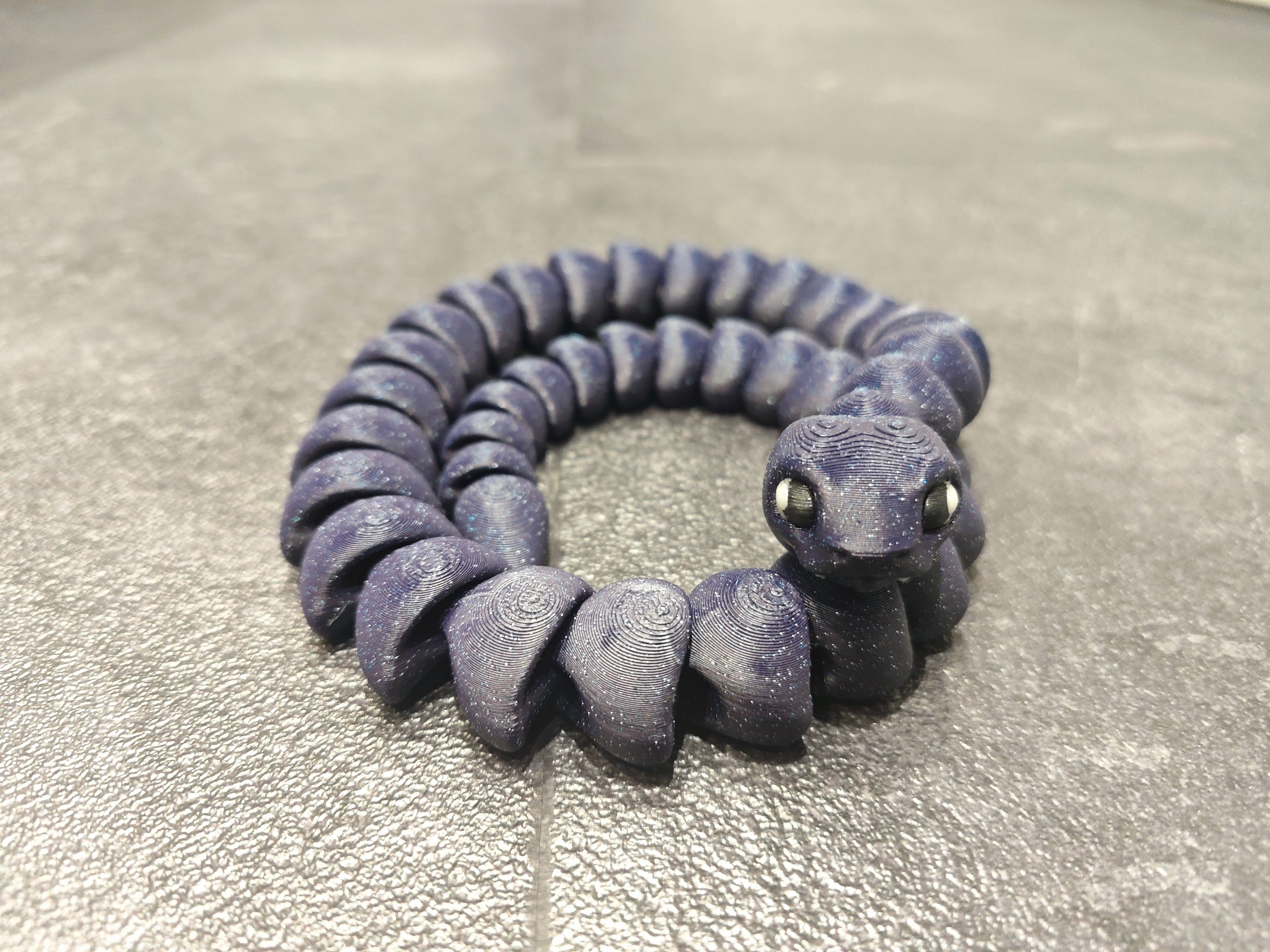 Schlange Galaxy Dark blue glitzer