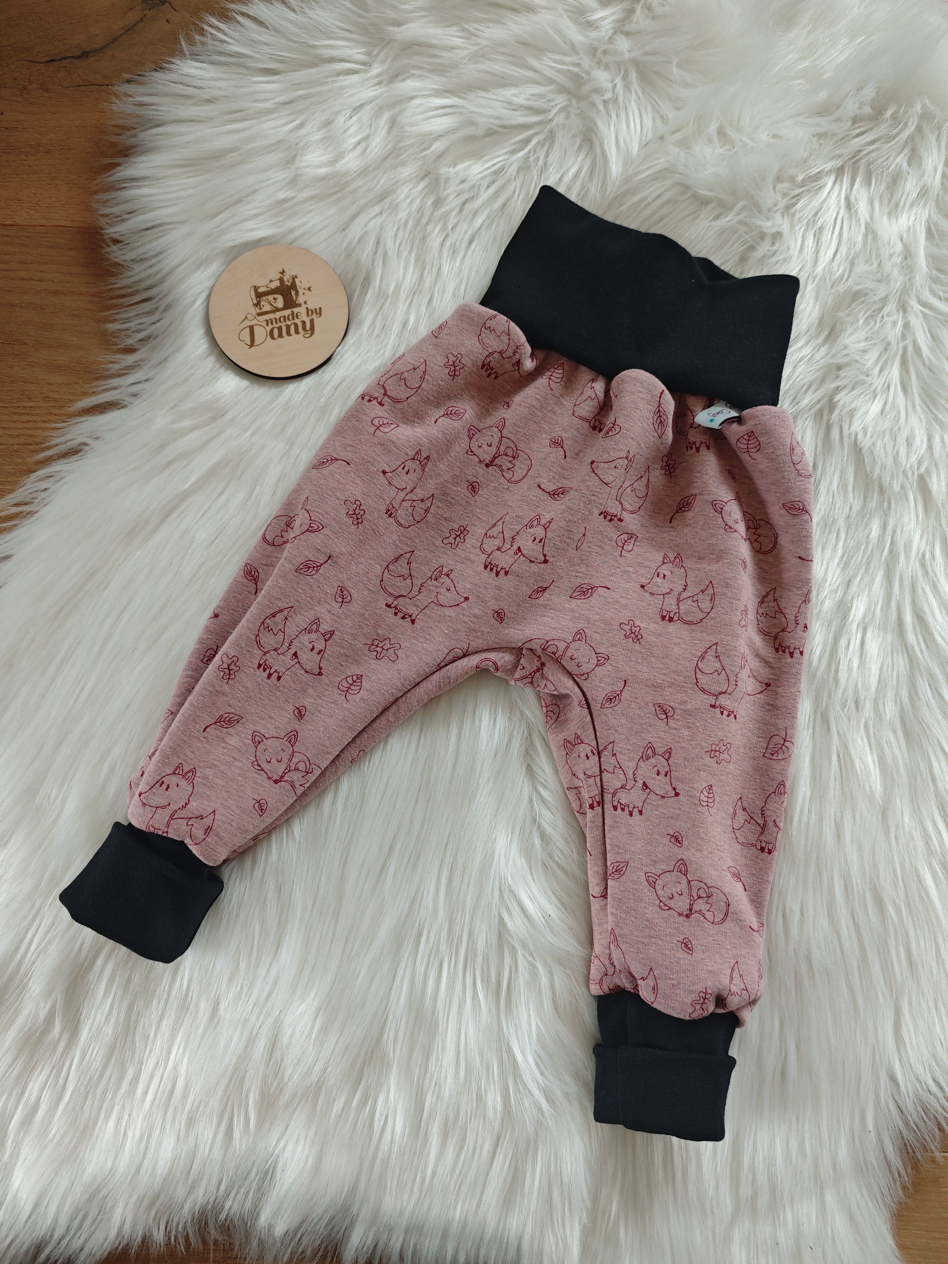 Pumphosen lang Füchsli altrosa meliert 86/92