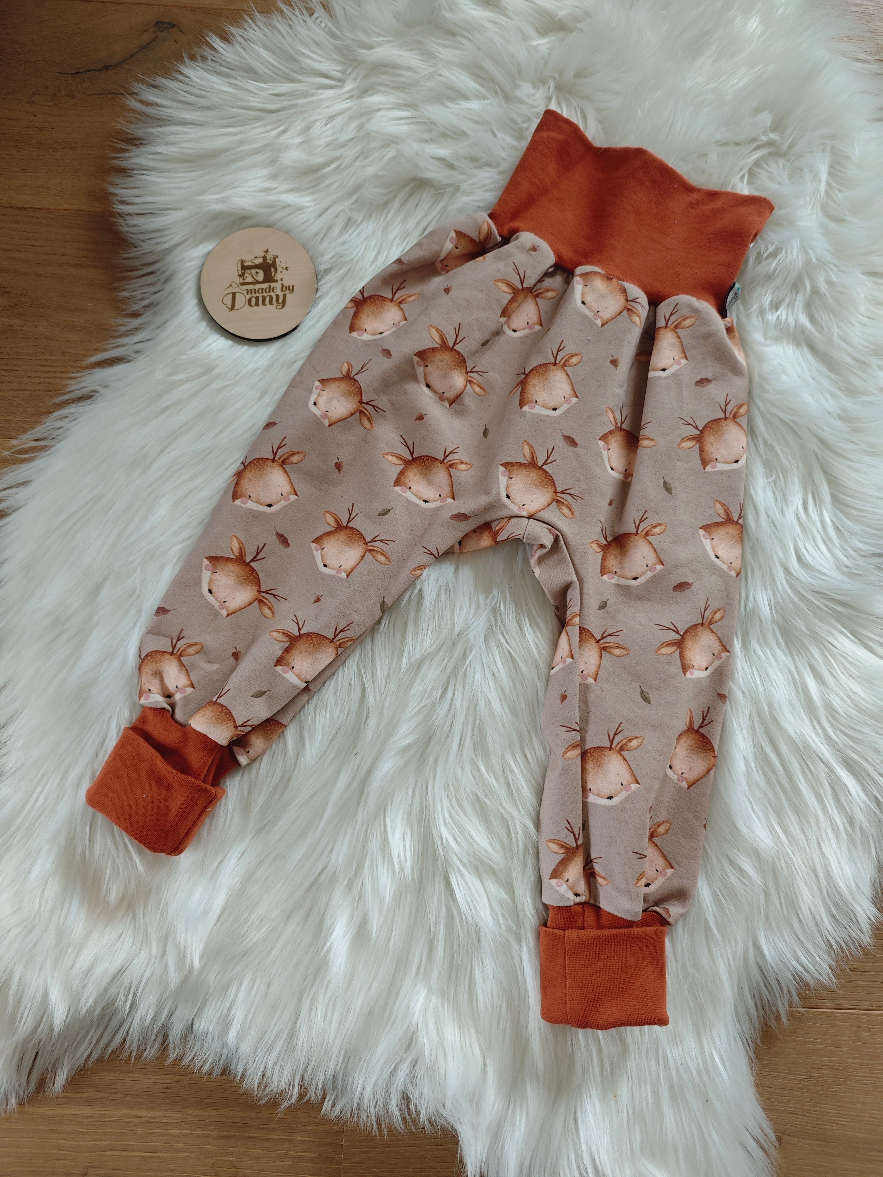 Pumphose lang Rentier Kopf 98/104