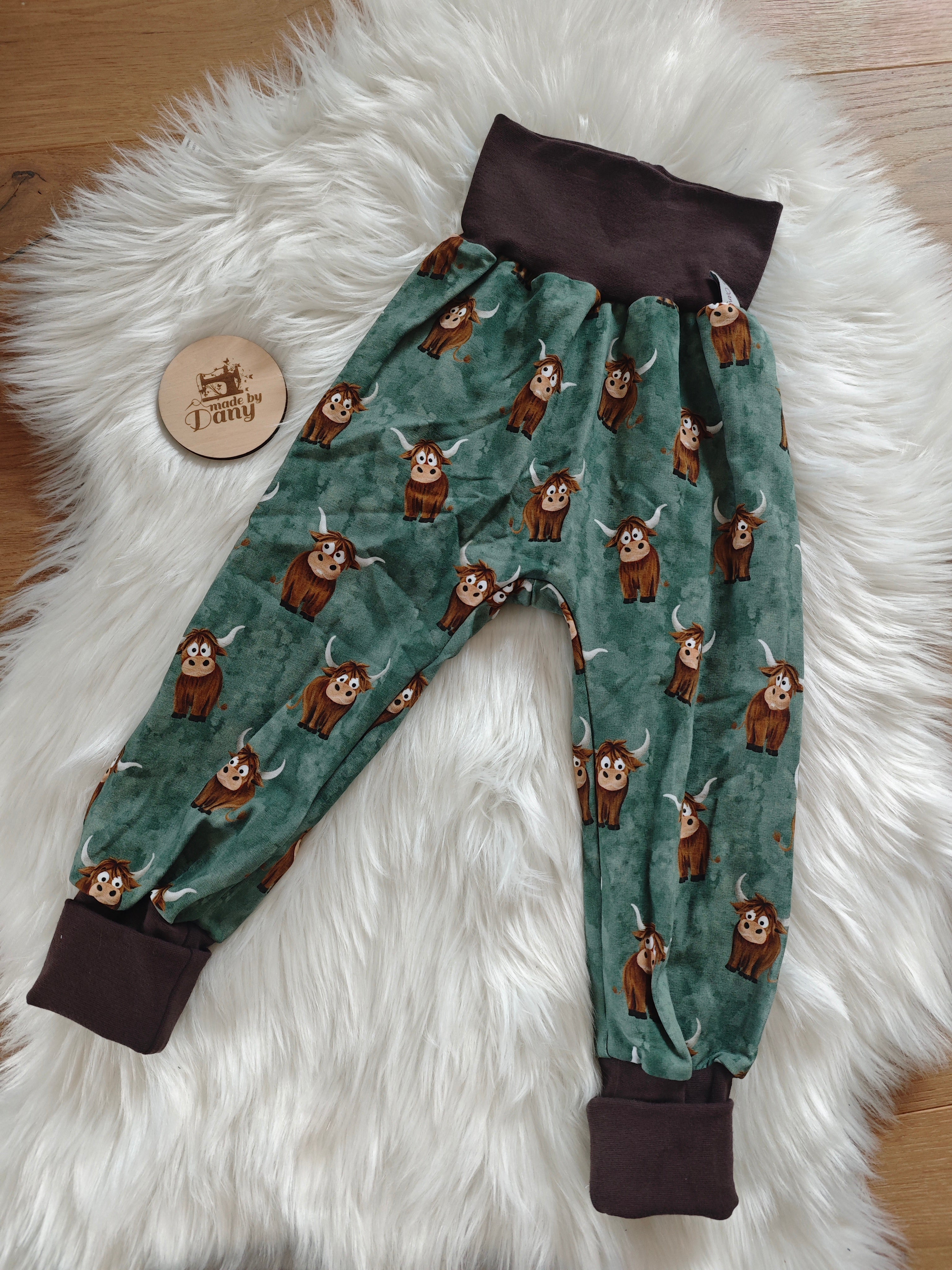 Pumphose lang Holy Cow grün 110/116