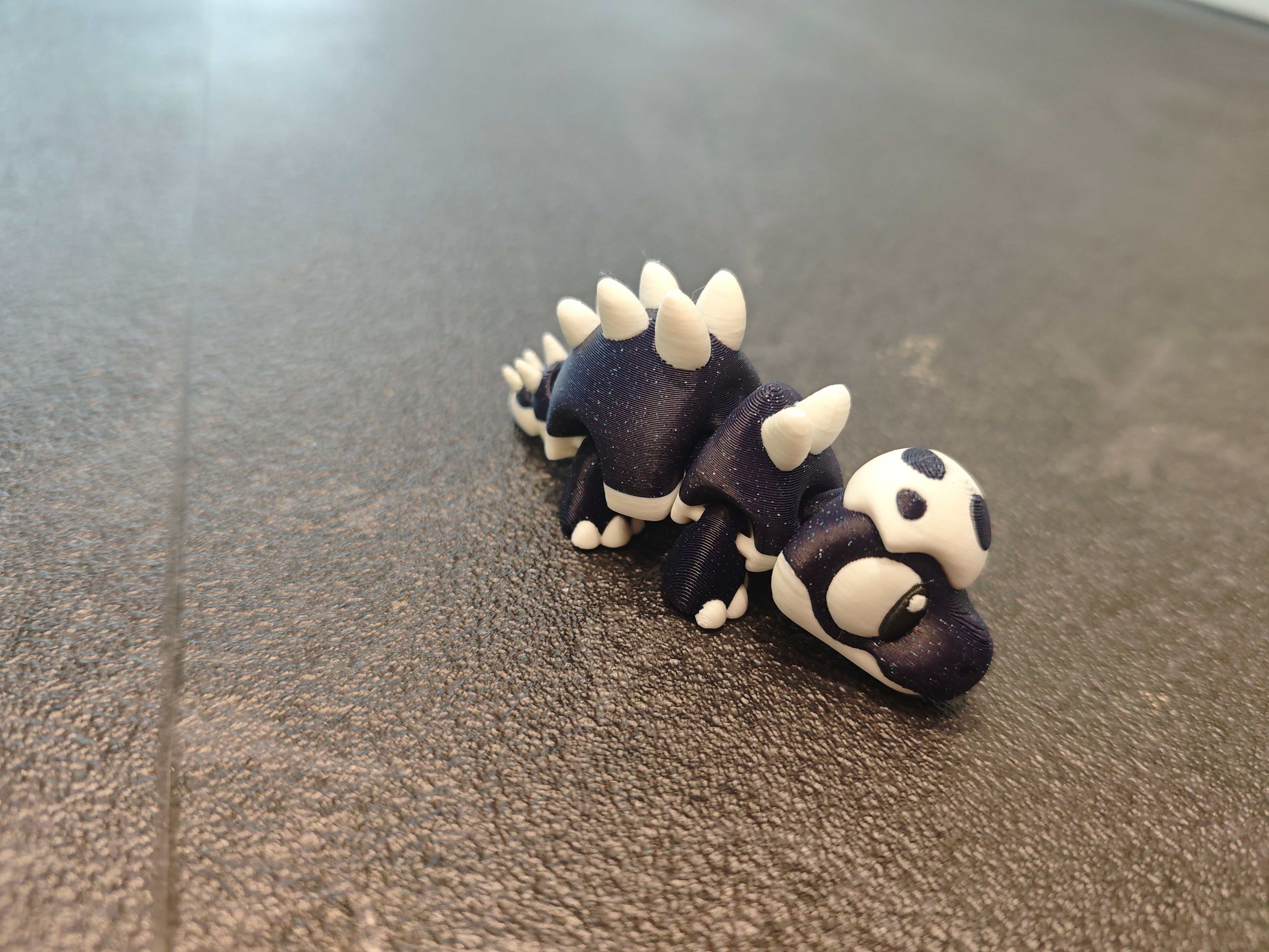 Ankylosaurus Galaxy Dark blue glitzer