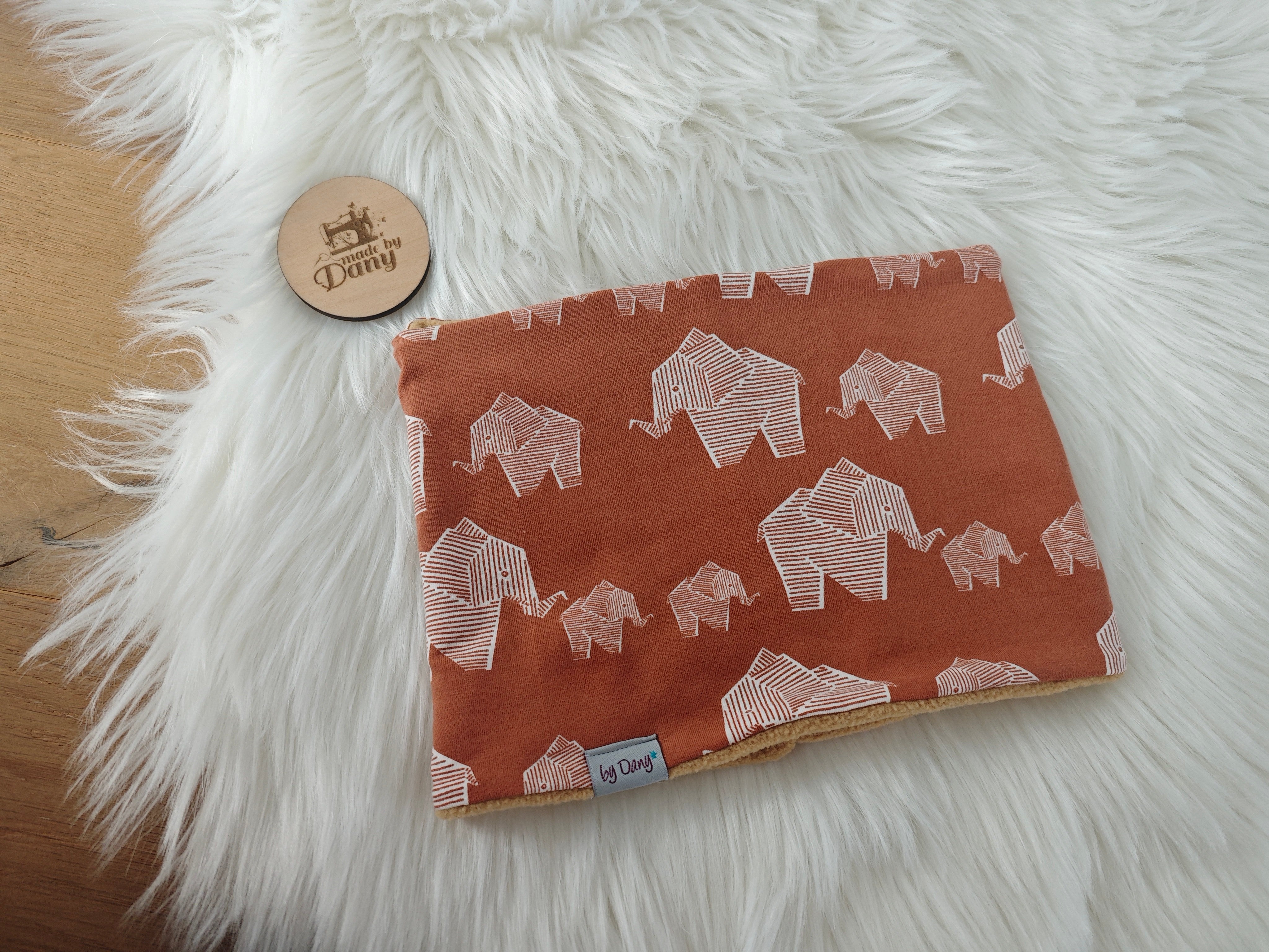 Loop innen gefüttert Elefant ca. 48 cm