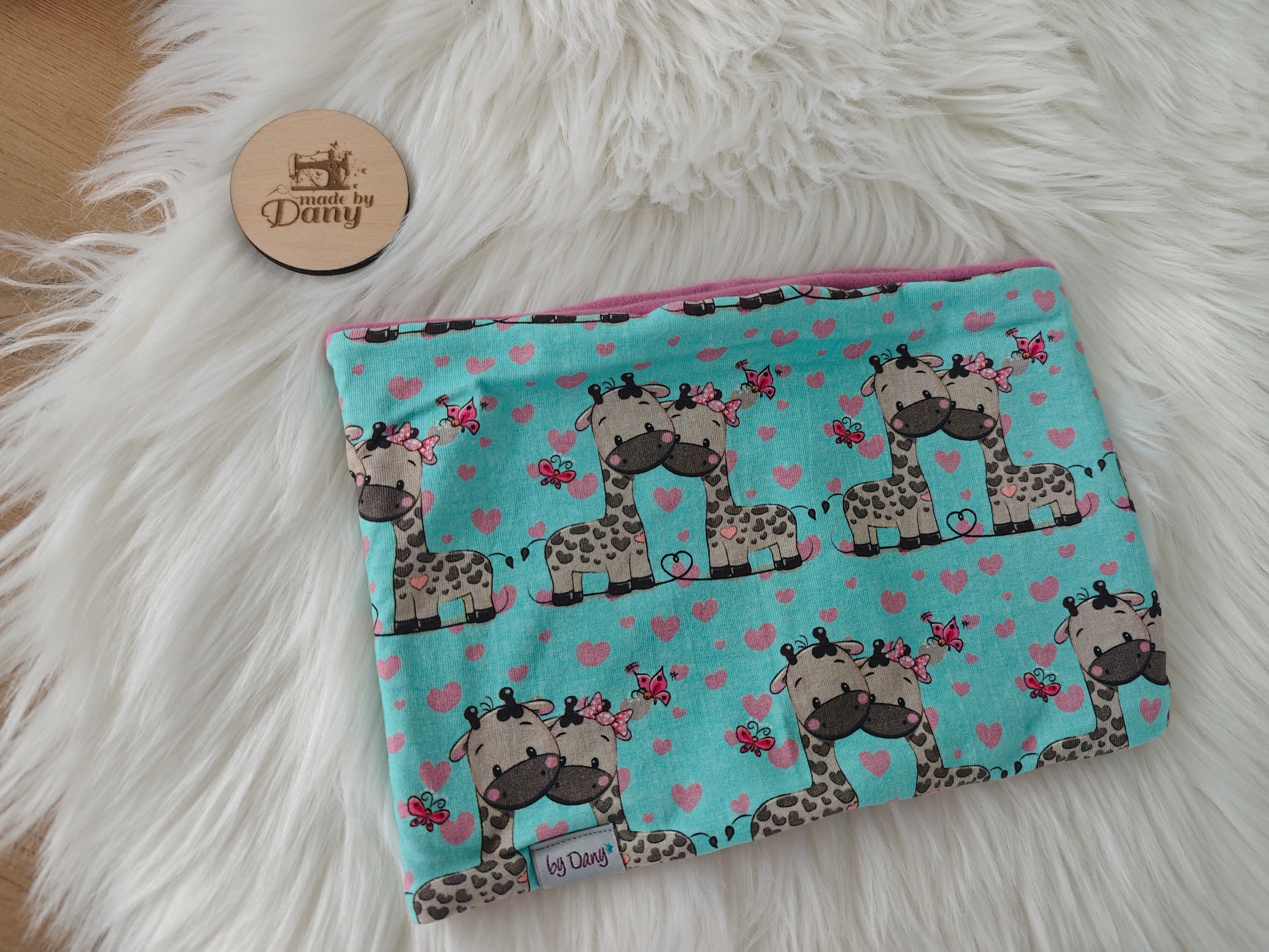 Loop innen gefüttert Giraffe Love ca. 50 cm